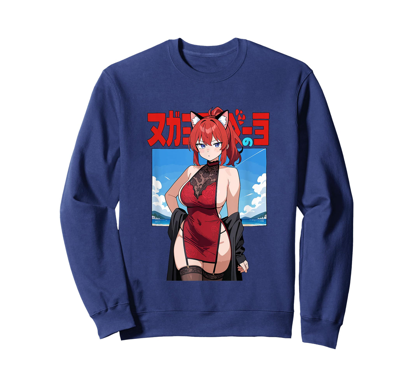 Waifu Sexy Anime Girl Hot Neko Cat Girl Japanese Style T-Shirt