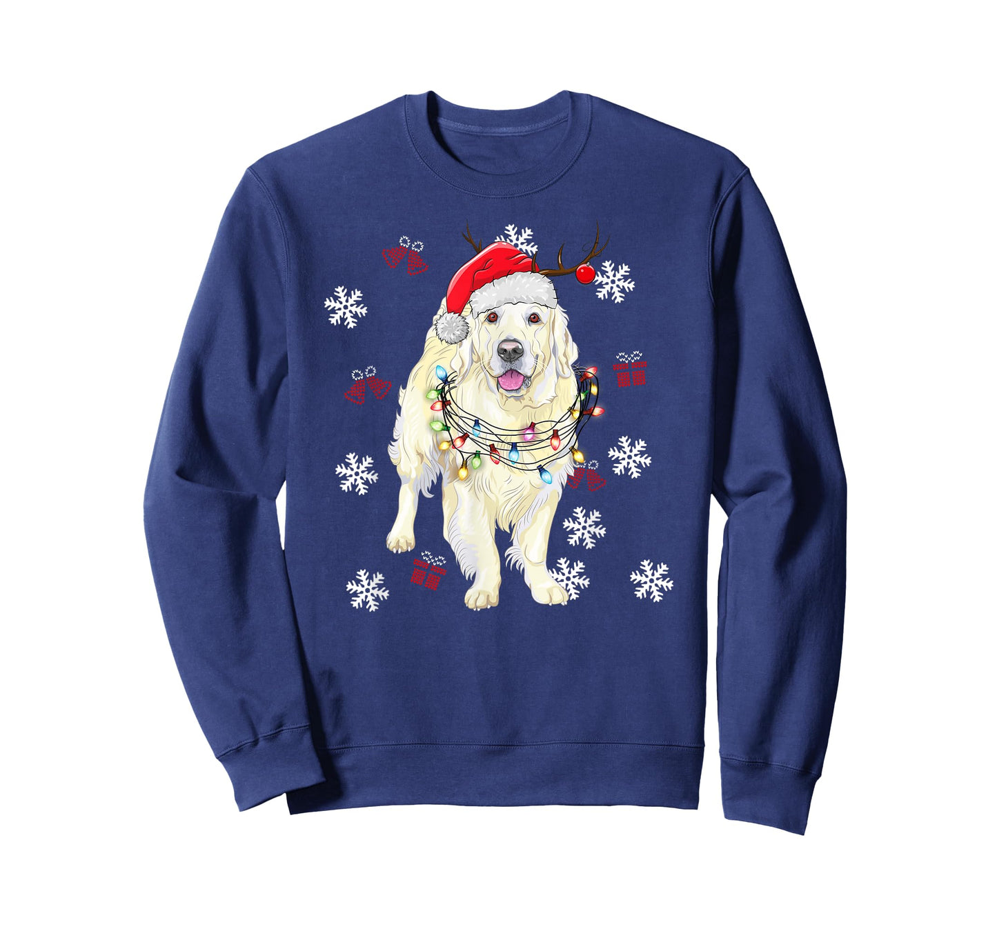 Christmas Dog Sweater Golden retriever Pajama Men Women T-Shirt