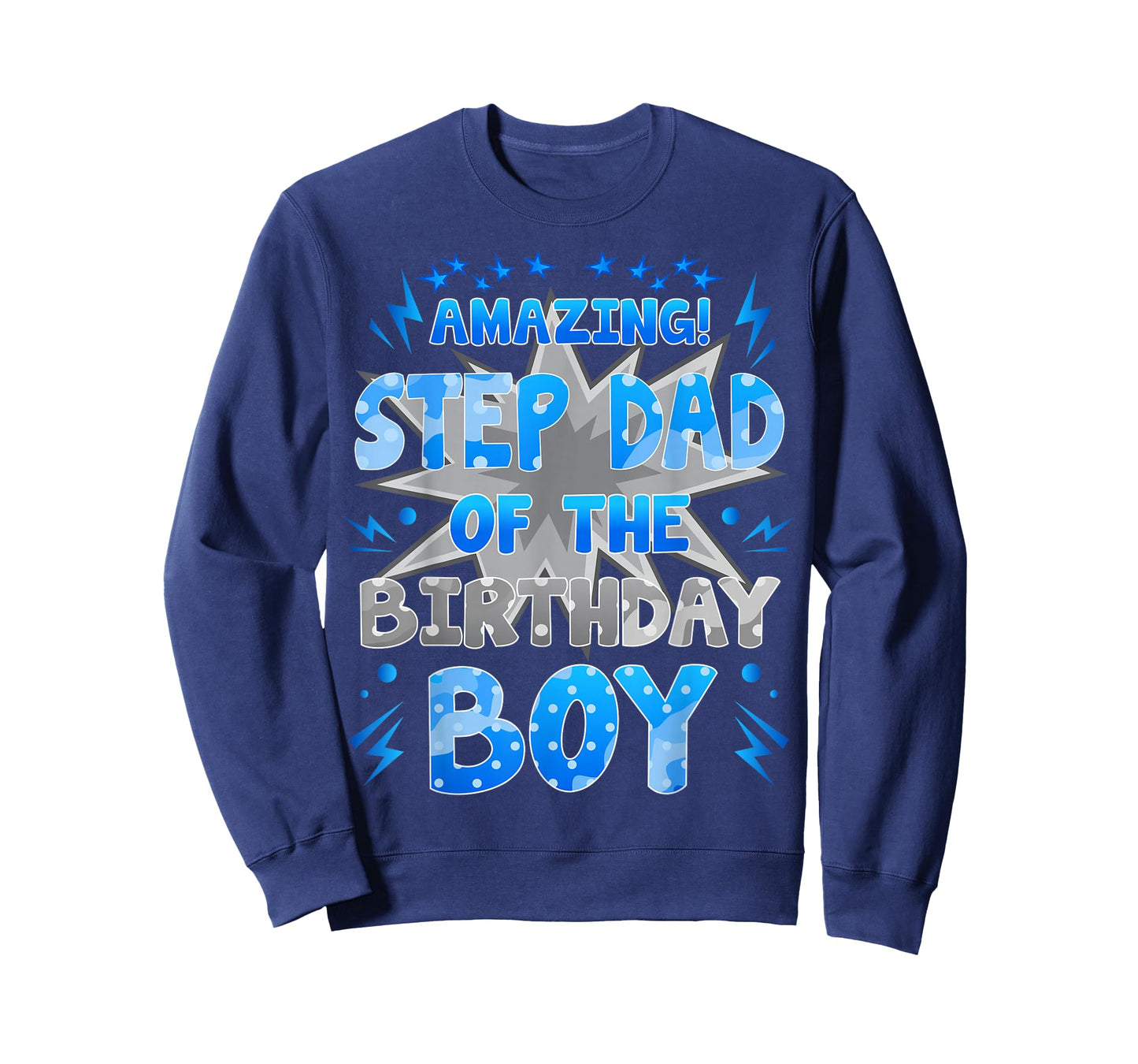 Amazing Step Dad of The Birthday Boy Party Family Love T-Shirt