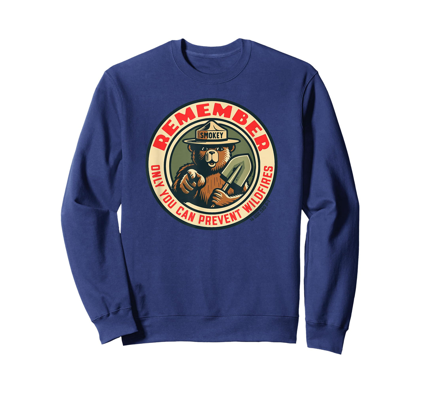 Remember Only You Vintage Smokey Bear Seal Retro T-Shirt