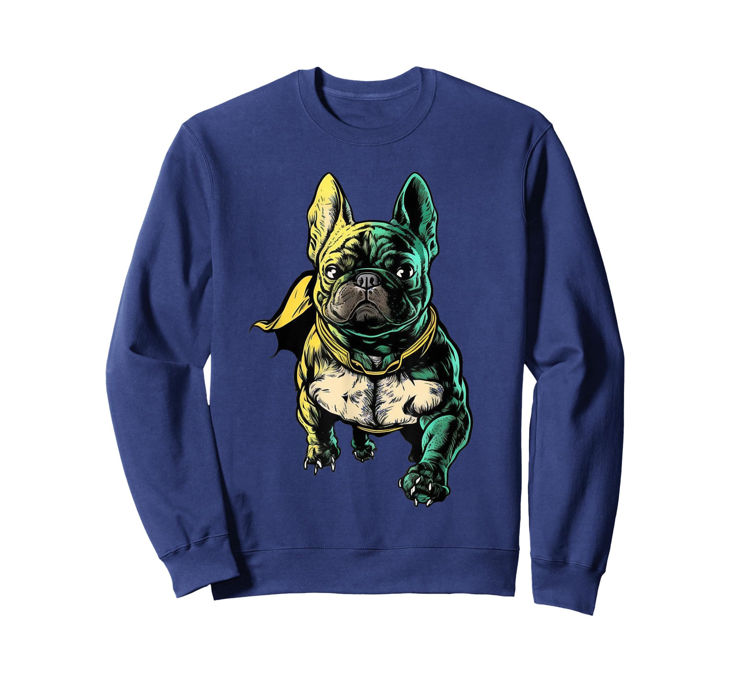 Superhero French Bulldog Red Cape Super Hero Dog T-Shirt