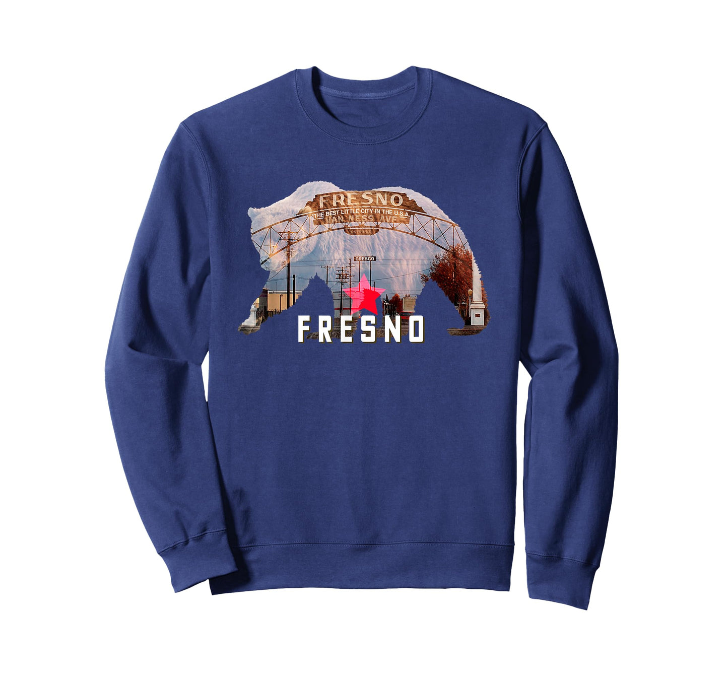 Fresno CA California Bear The Best Little City in The USA T-Shirt