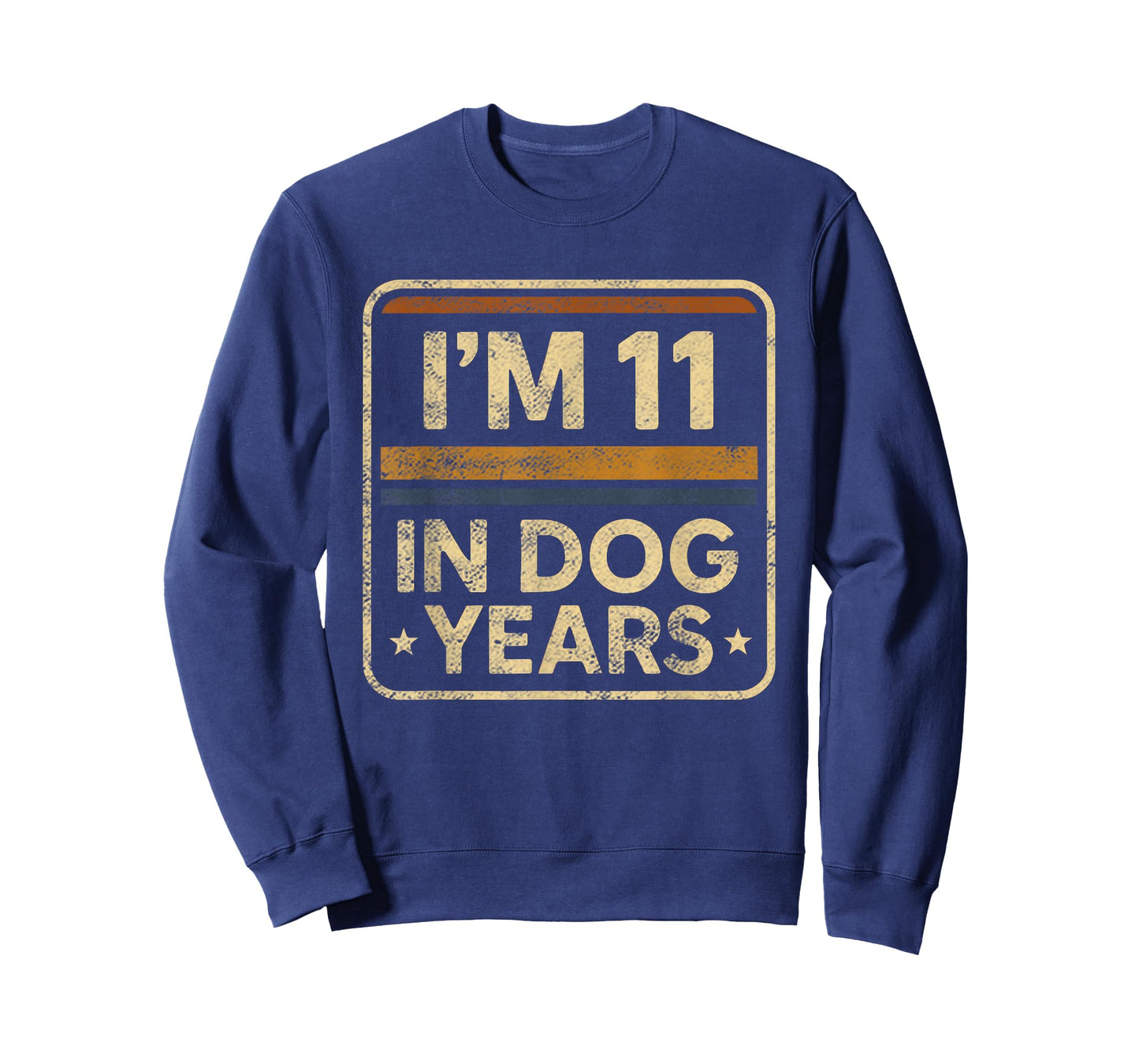 Funny Vintage I'm 11 In Dog Years Old Human Age 77 th Shirt T-Shirt