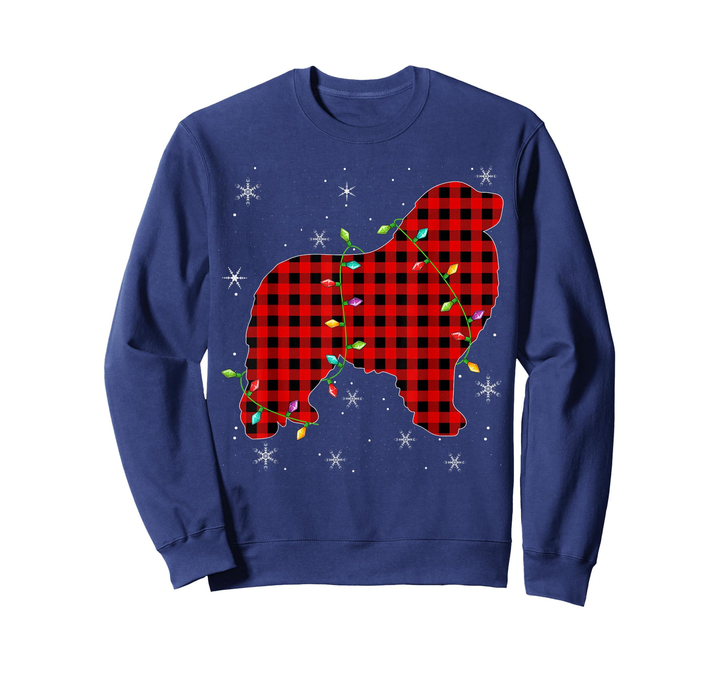 Buffalo Plaid Matching Great Pyrenees Dog Christmas Pajama T-Shirt