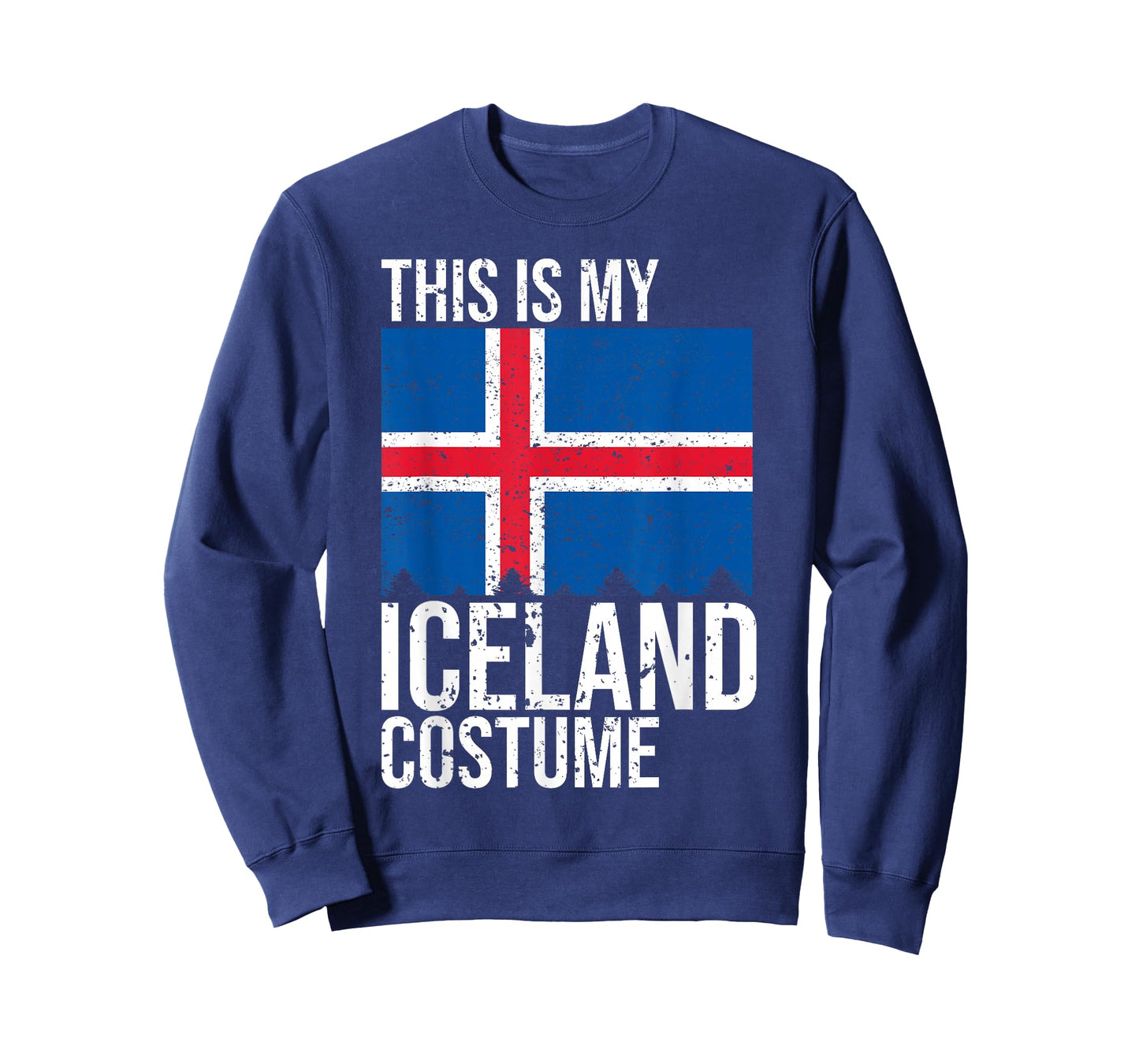 Vintage This Is My Iceland Flag Costume for Halloween T-Shirt