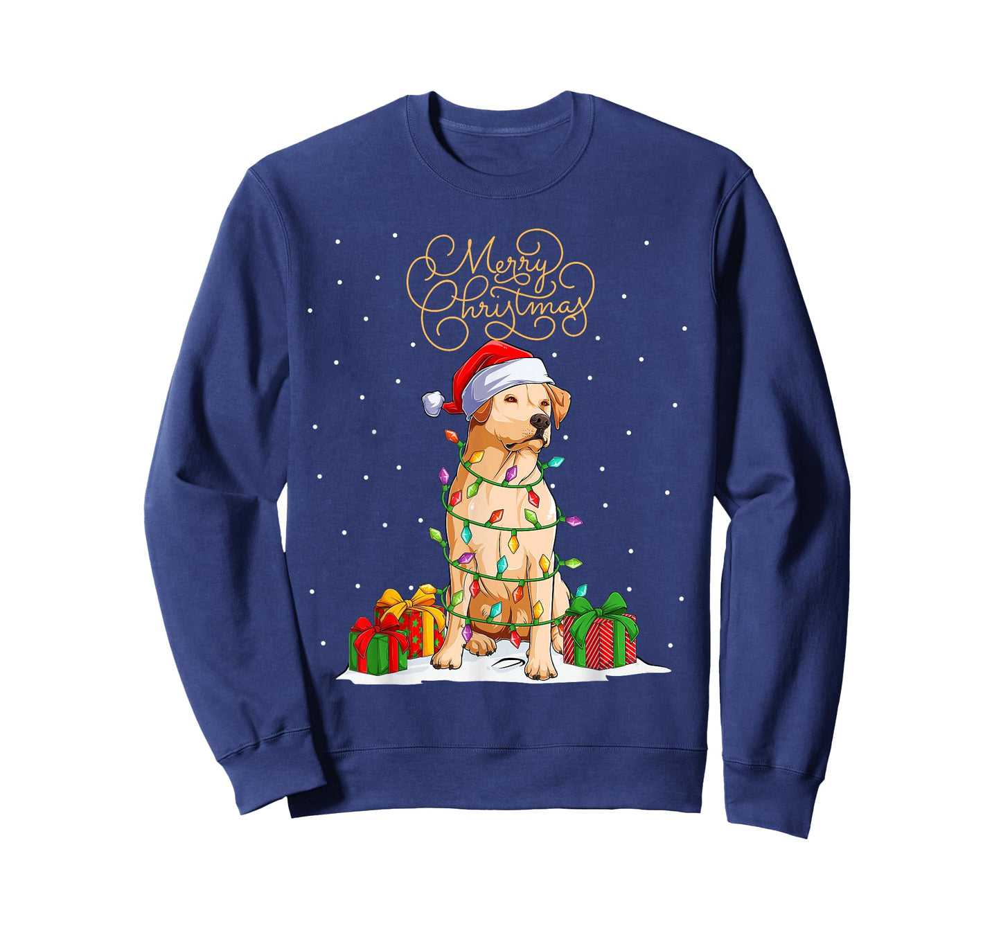 Labrador Retriever Merry Christmas Xmas Lab Christmas Dog T-Shirt