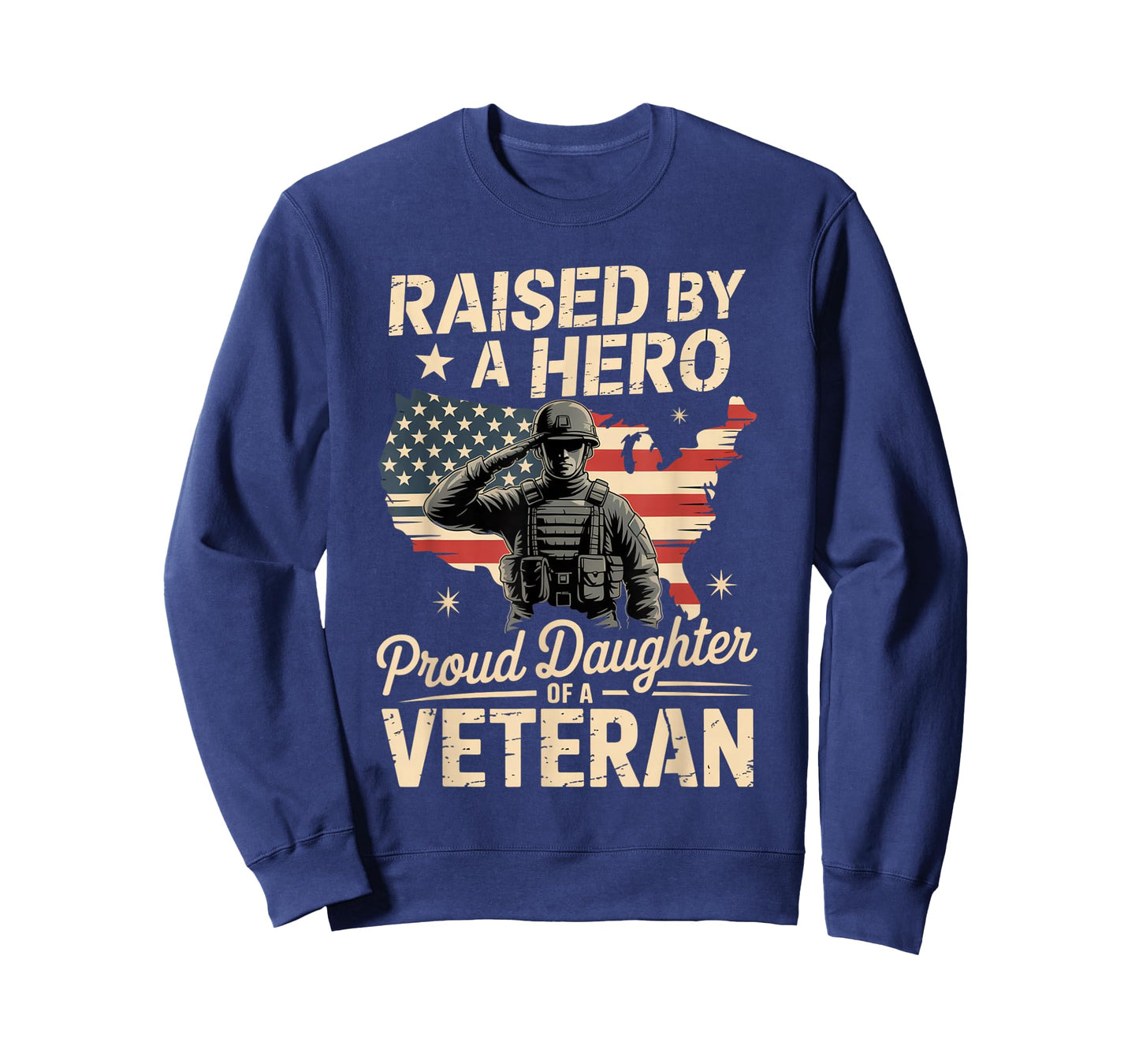Raised by A Hero Proud Daughter of A Veteran Patriotic T-Shirt