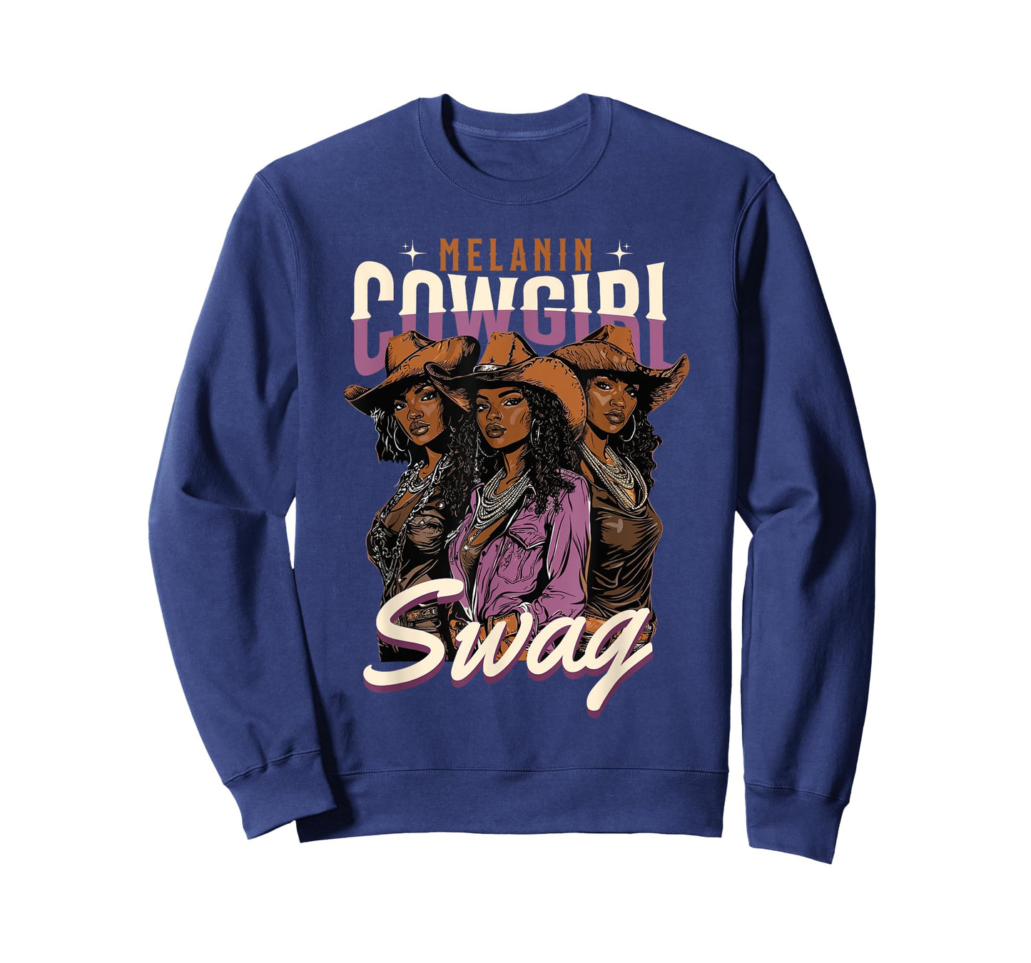Melanin Cowgirl Swag African American History Western Rodeo T-Shirt