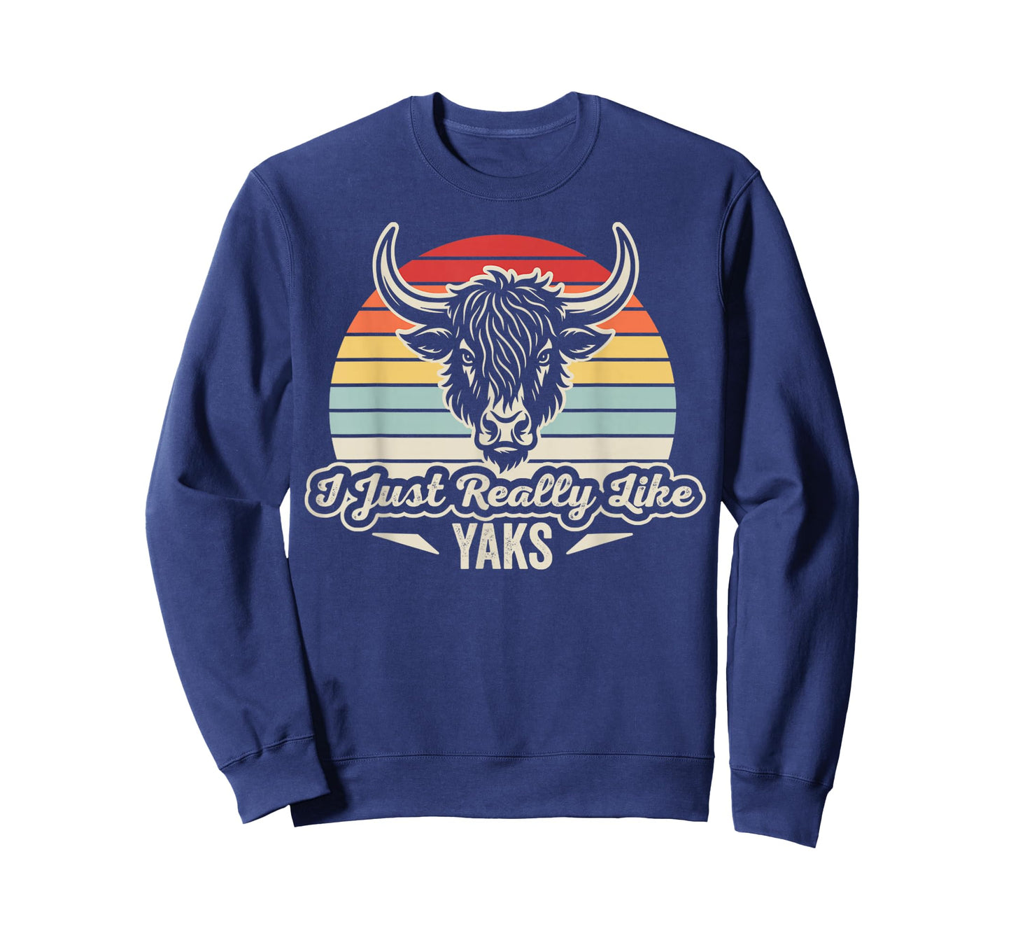 I Just Really Like Yaks Funny Retro Yak Design T-Shirt