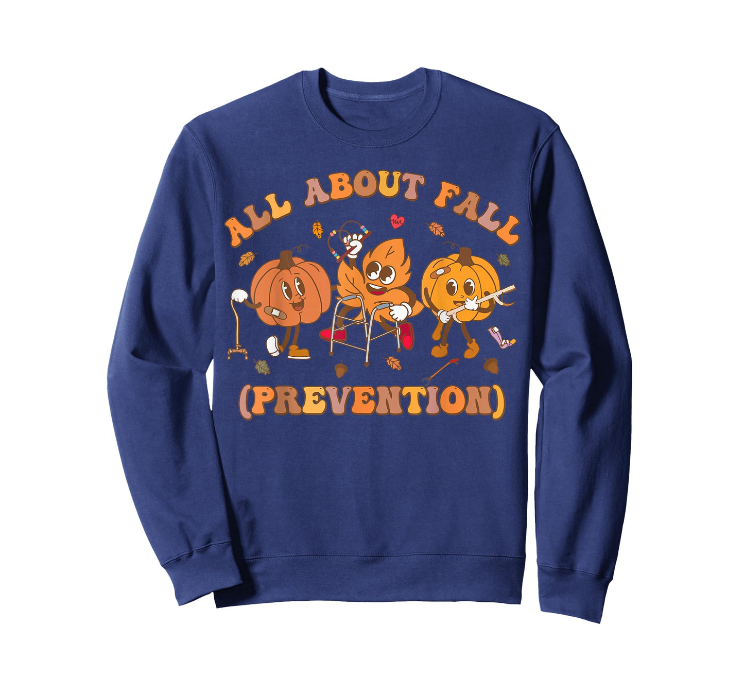 Funny I Love Fall Prevention Thanksgiving Pumpkins Old T-Shirt