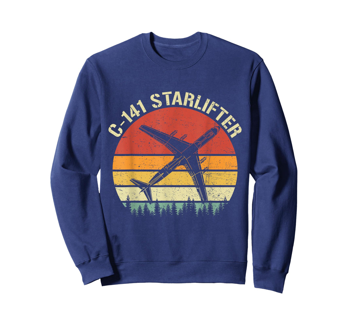 C-141 Starlifter Vintage Retro Military Airlifter Plane T-Shirt