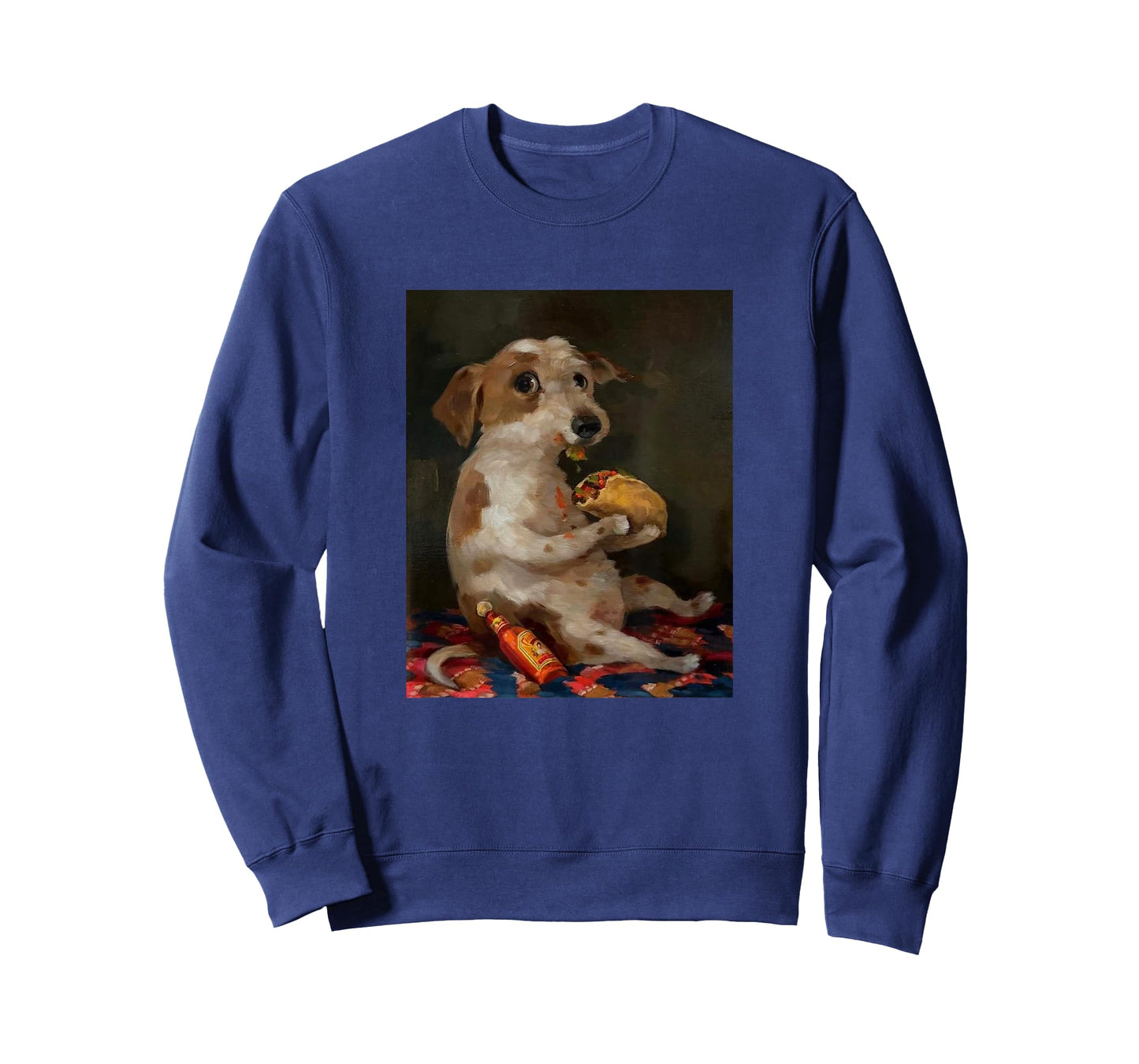 Funny Dog Eating Taco with Hot Sauce T-Shirt