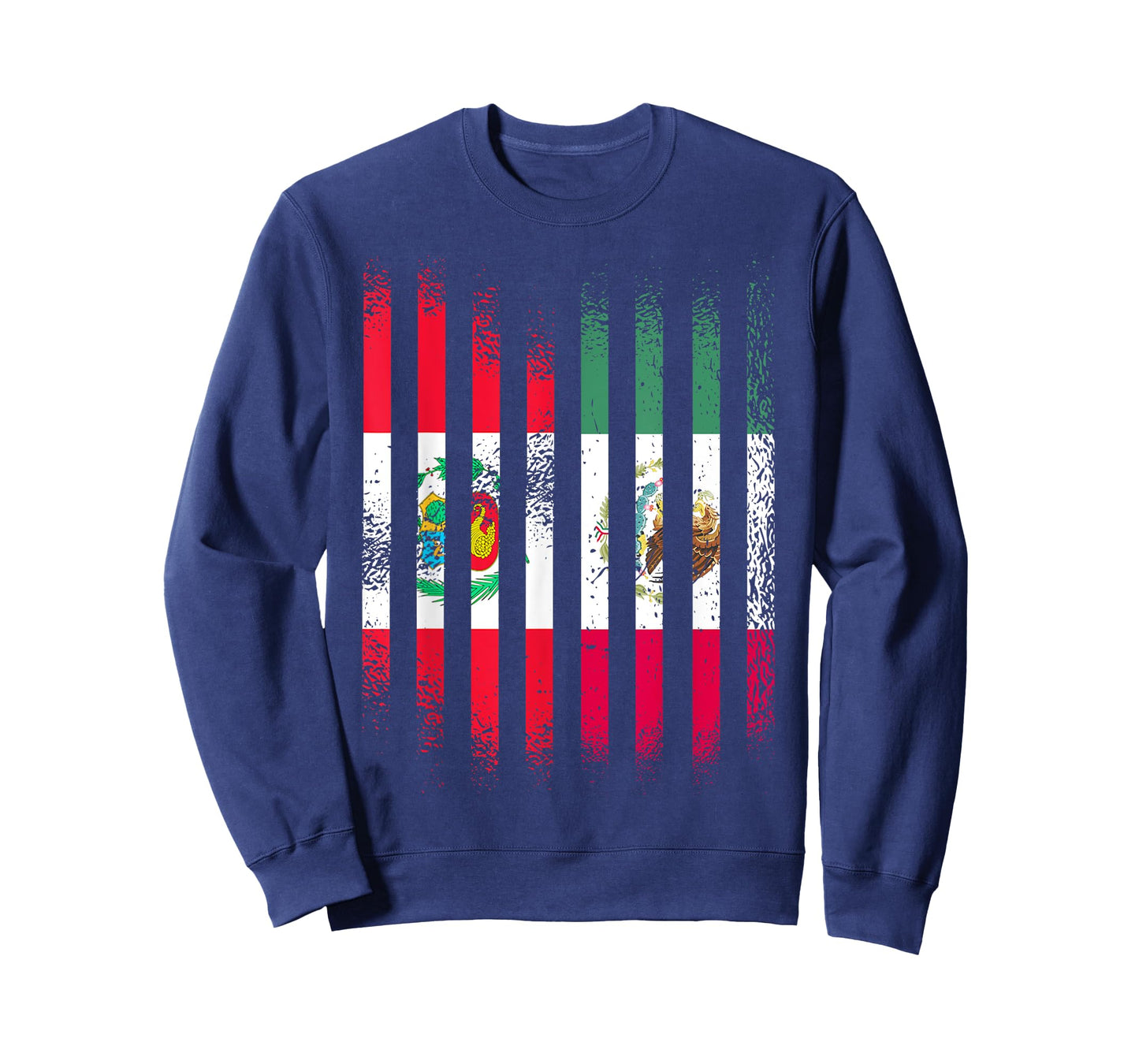Peru Flag Mexico Grown Country Flags Stripes T-Shirt