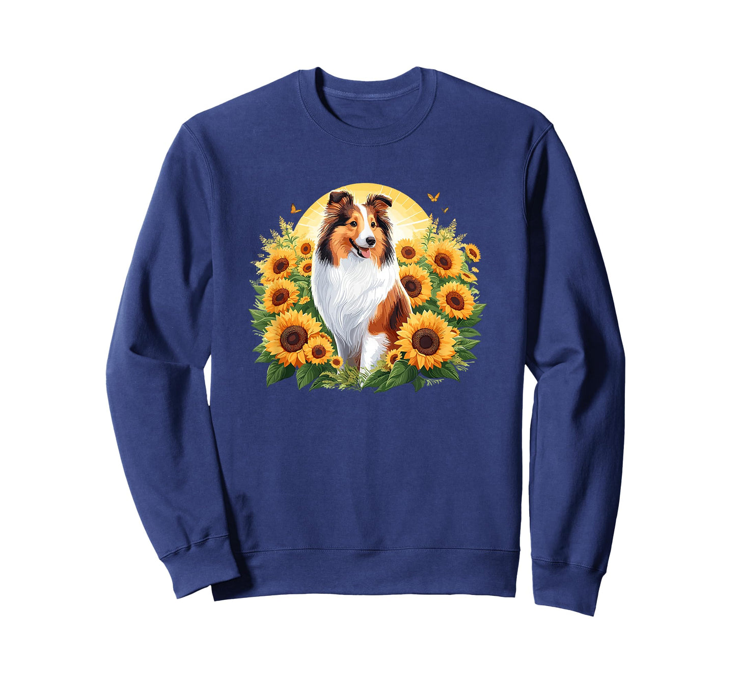 Womens Girls Kids Owner Cute Flowers Shetland Sheepdog Lover T-Shirt
