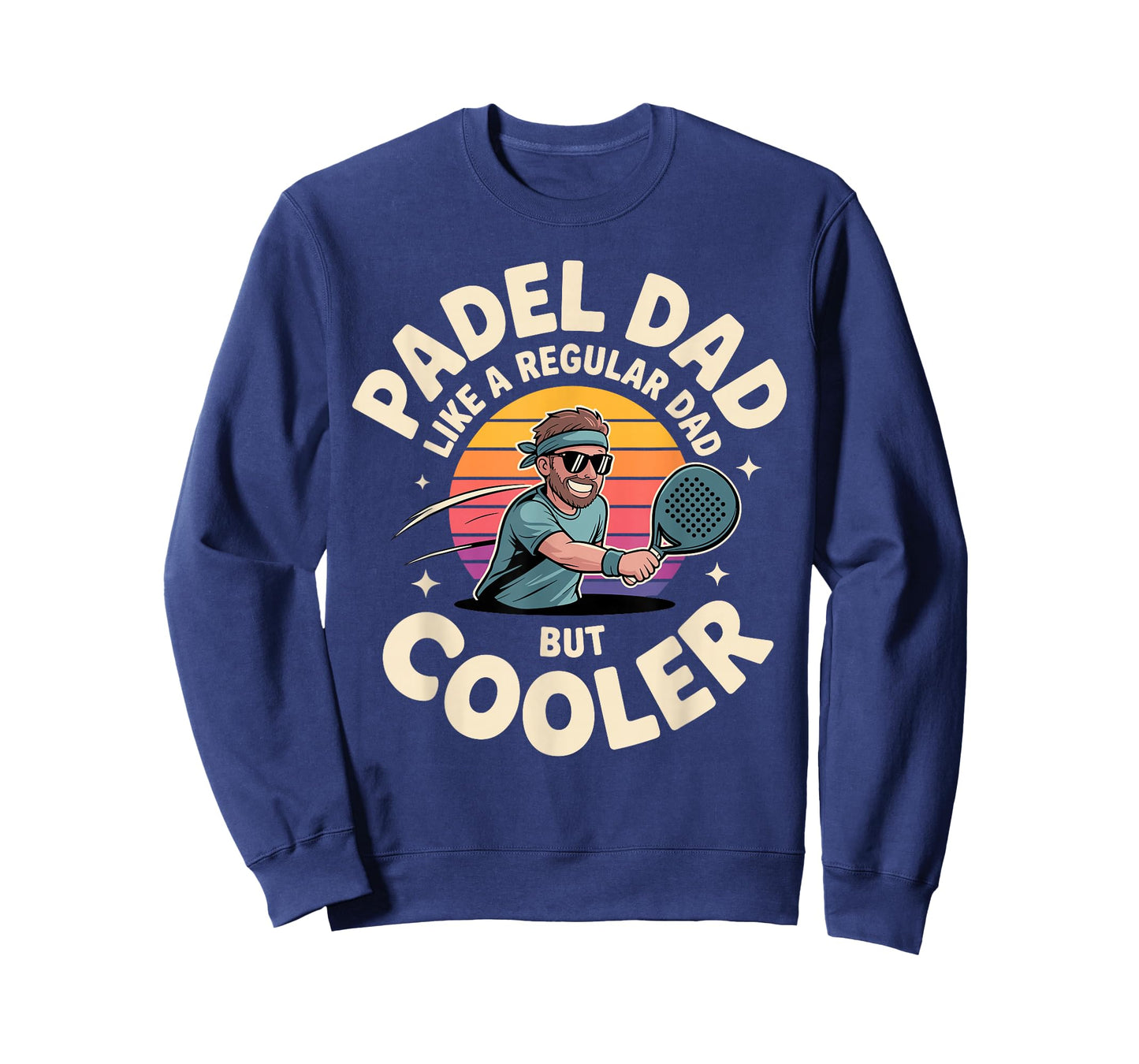 Cool Padel Art for Dad Father Men Padel Lover Padel Player T-Shirt
