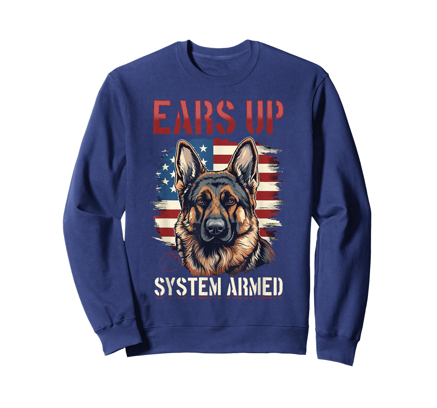 German Shepherd Dog Breed Ears Up System Armed T-Shirt