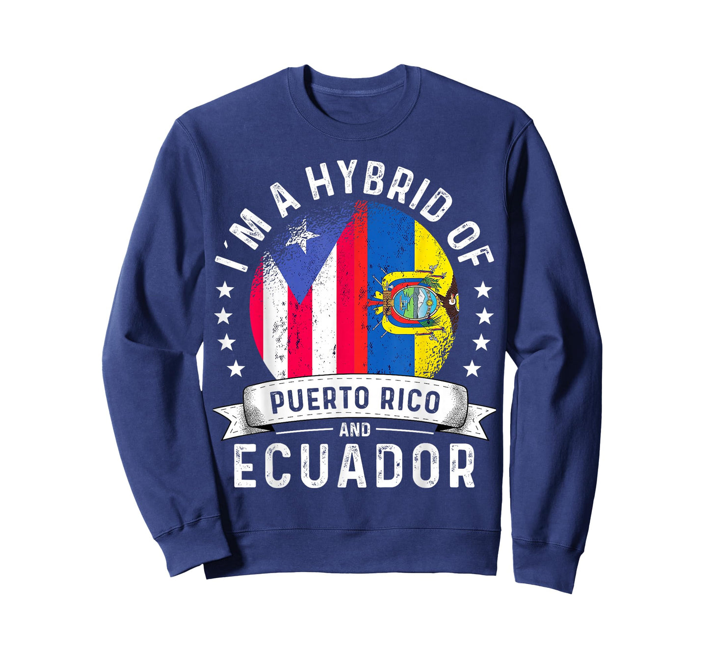 Puerto Rico Flag Ecuador Grown Country Ecuadorian Flag T-Shirt