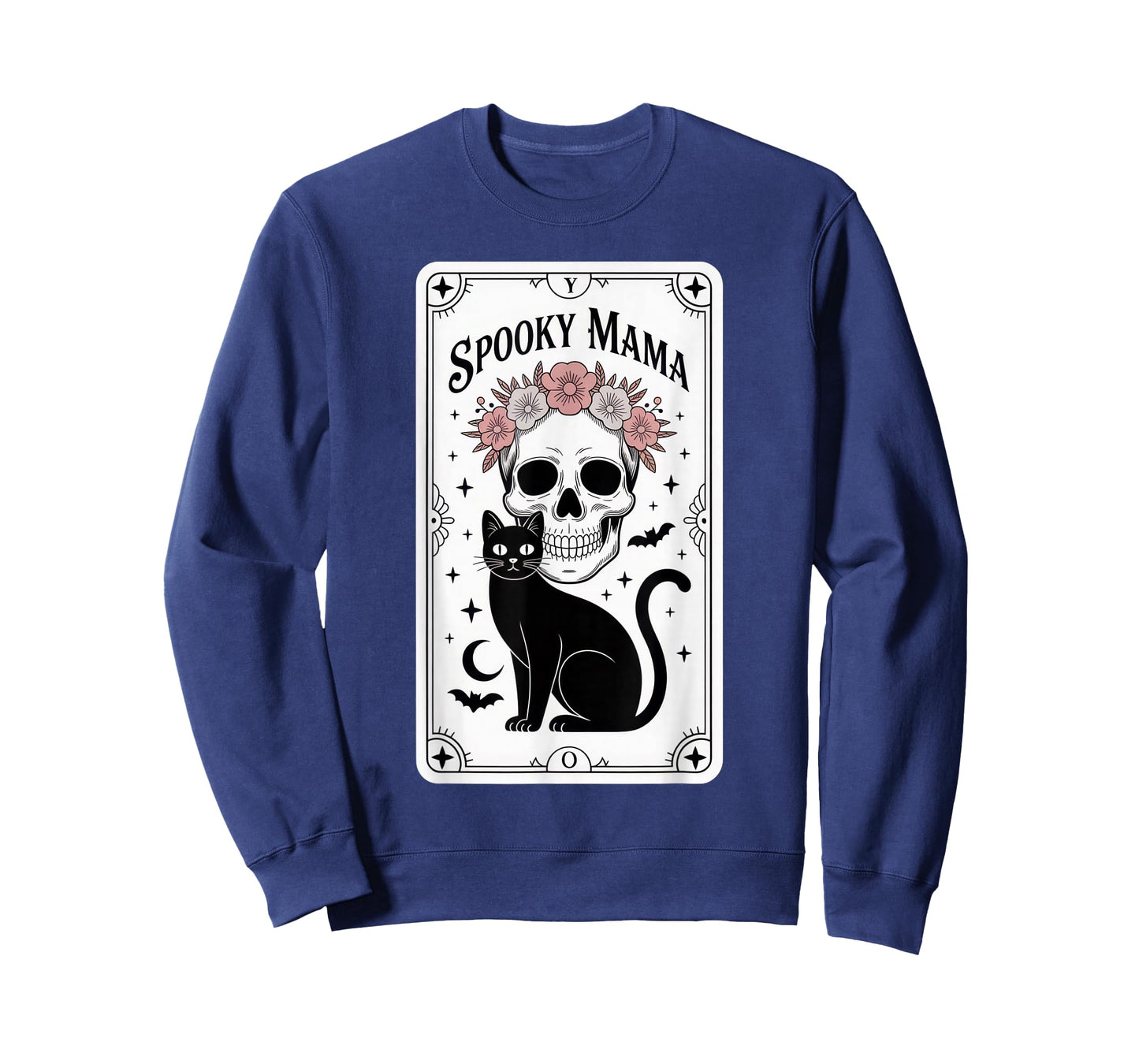 Spooky Mama Halloween Cat Lovers Funny Sarcastic Moms T-Shirt