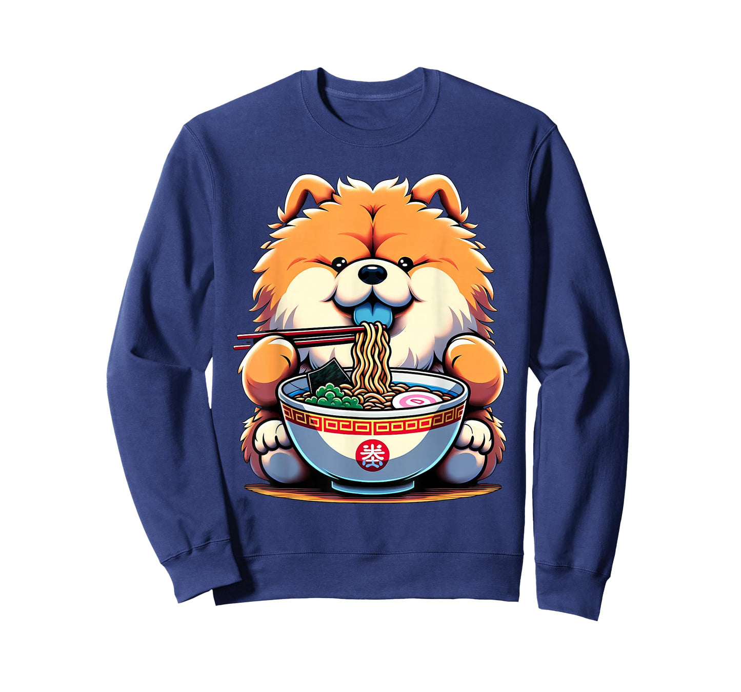 Kawaii Anime Chow Chow Dog Ramen T-Shirt
