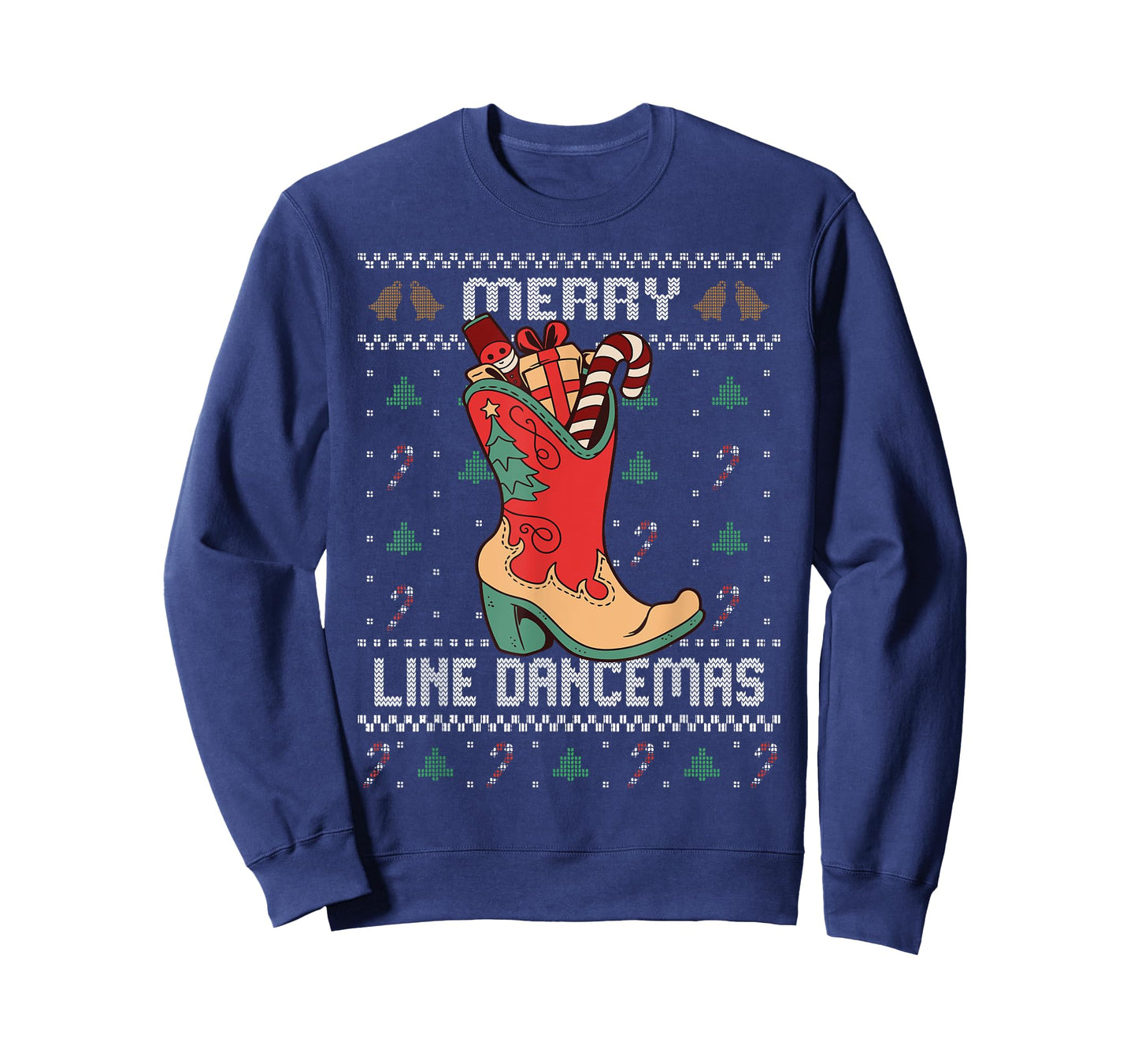 Country Music Girl Line Dance Ugly Christmas Sweater T-Shirt