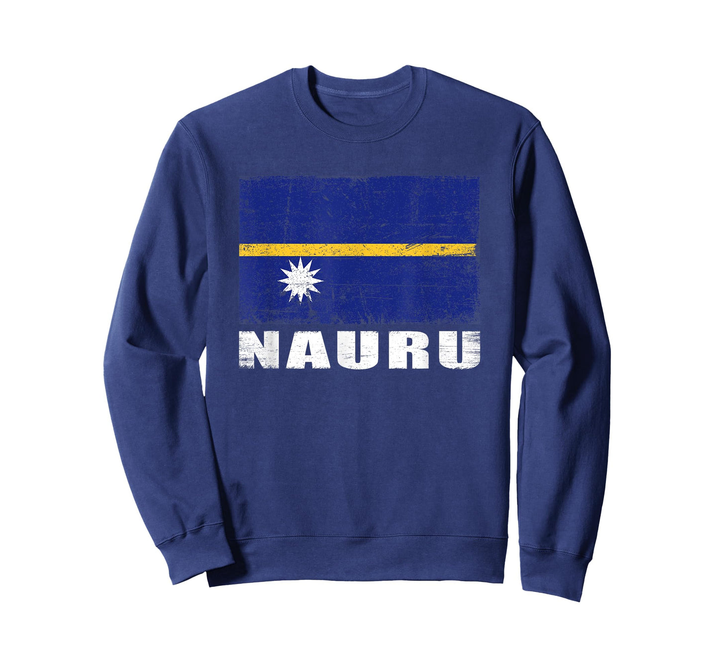 Nauru Flag Design Grunge Country Flag Nauru T-Shirt