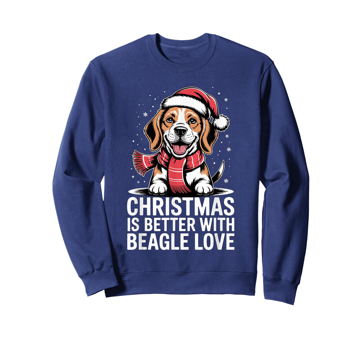 Funny Puppy Dog Xmas Christmas is Better with Beagle Love T-Shirt