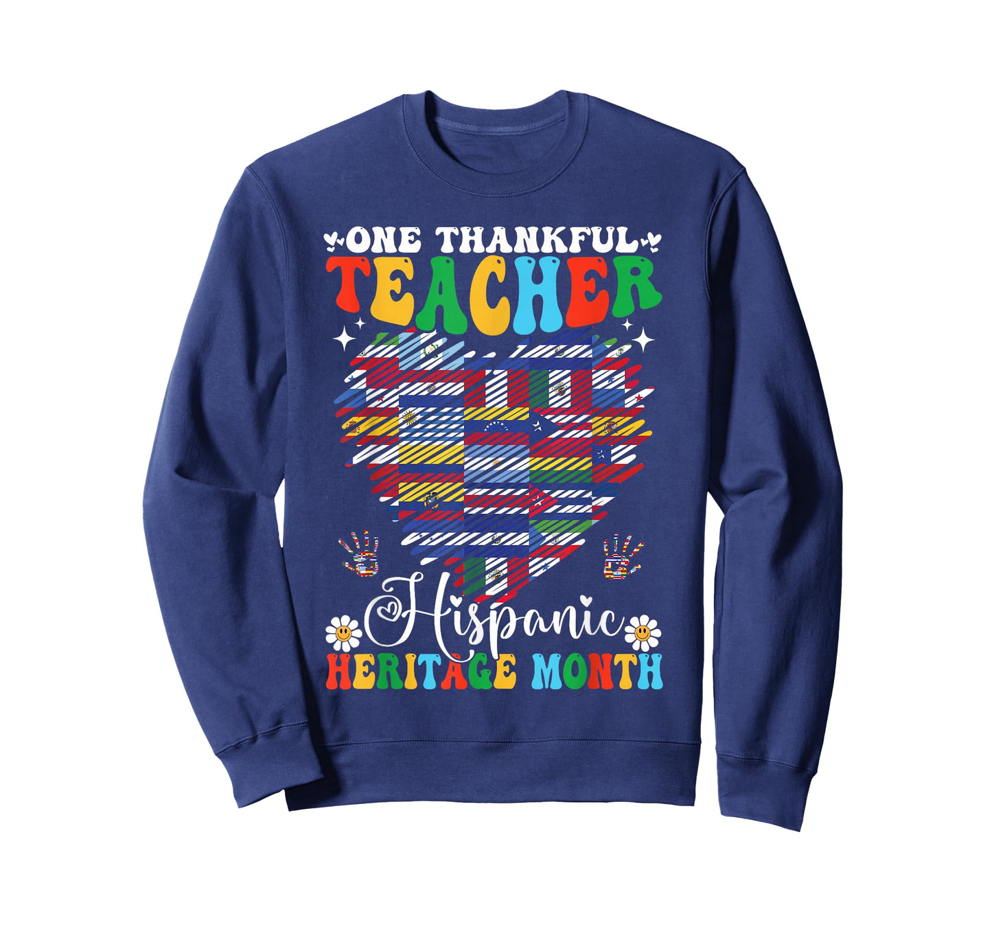 One Thankful Teacher Hispanic Heritage Month 2025 Countries T-Shirt