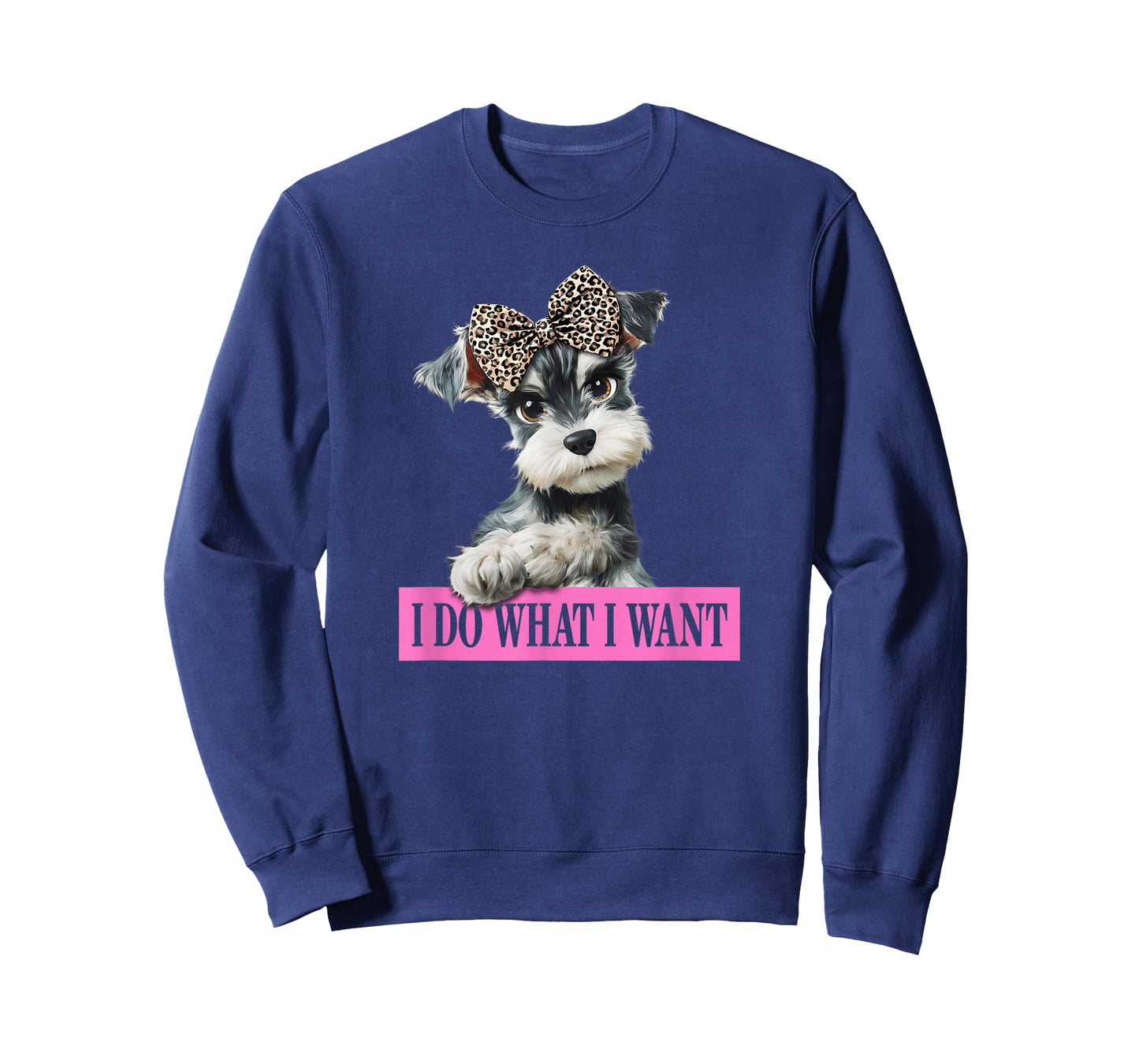 Funny Womens I Do What I Want Miniature Schnauzer Lover T-Shirt