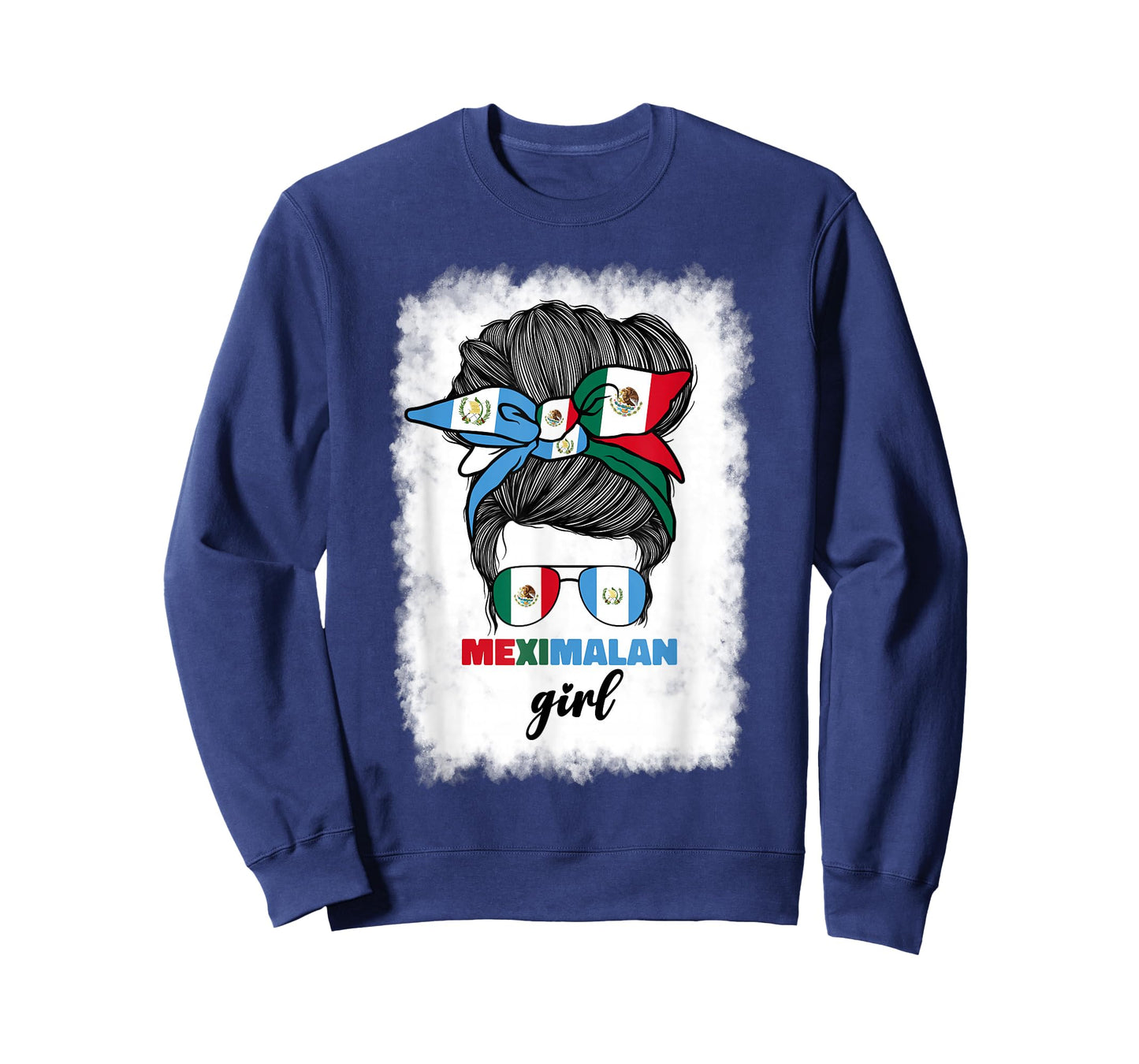 Half Mexican And Guatemalan Mexico Guatemala Flag Girl Women T-Shirt