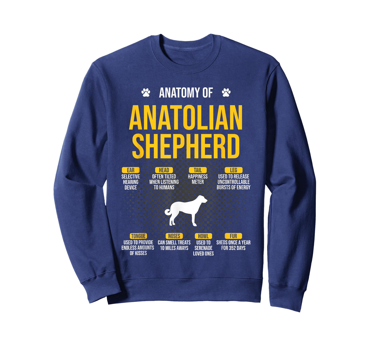 Anatomy Of Anatolian Shepherd Dog Lover T-Shirt
