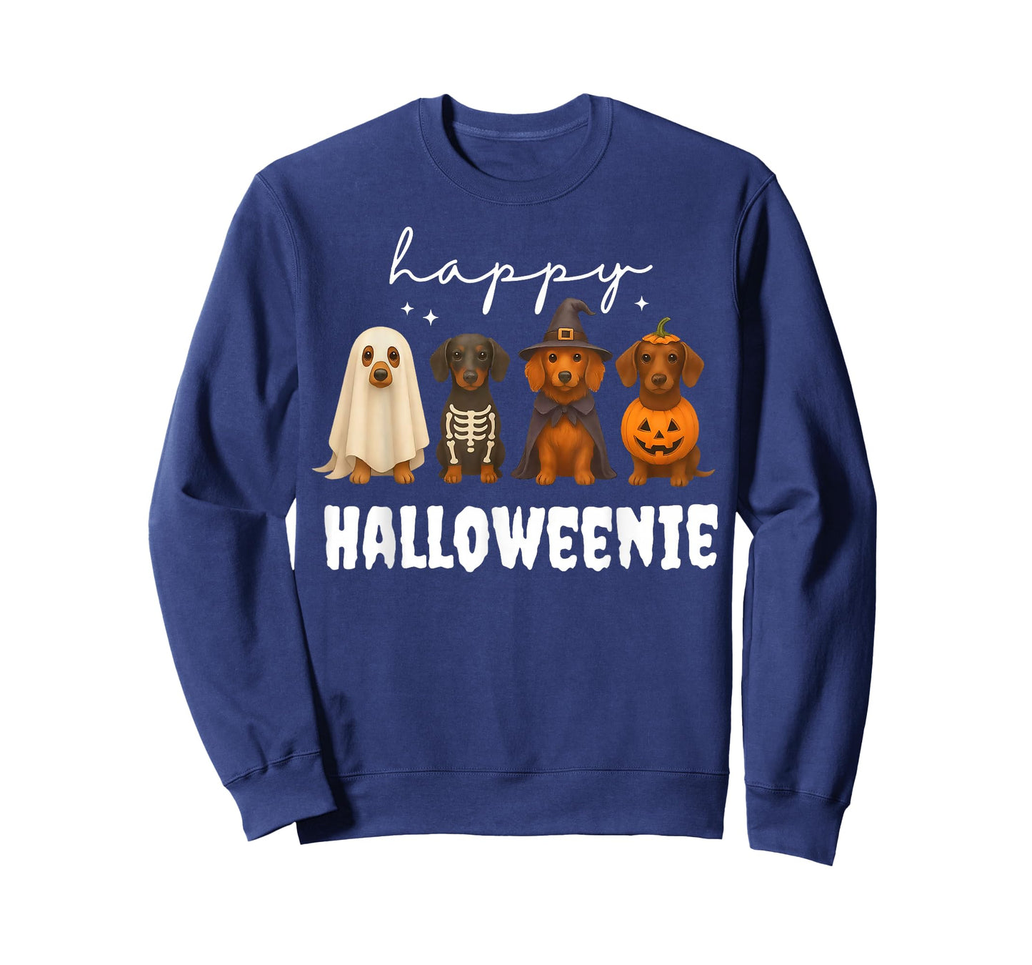 Happy Halloweenie Funny Dachshund Dog Doxie Mom Costume T-Shirt