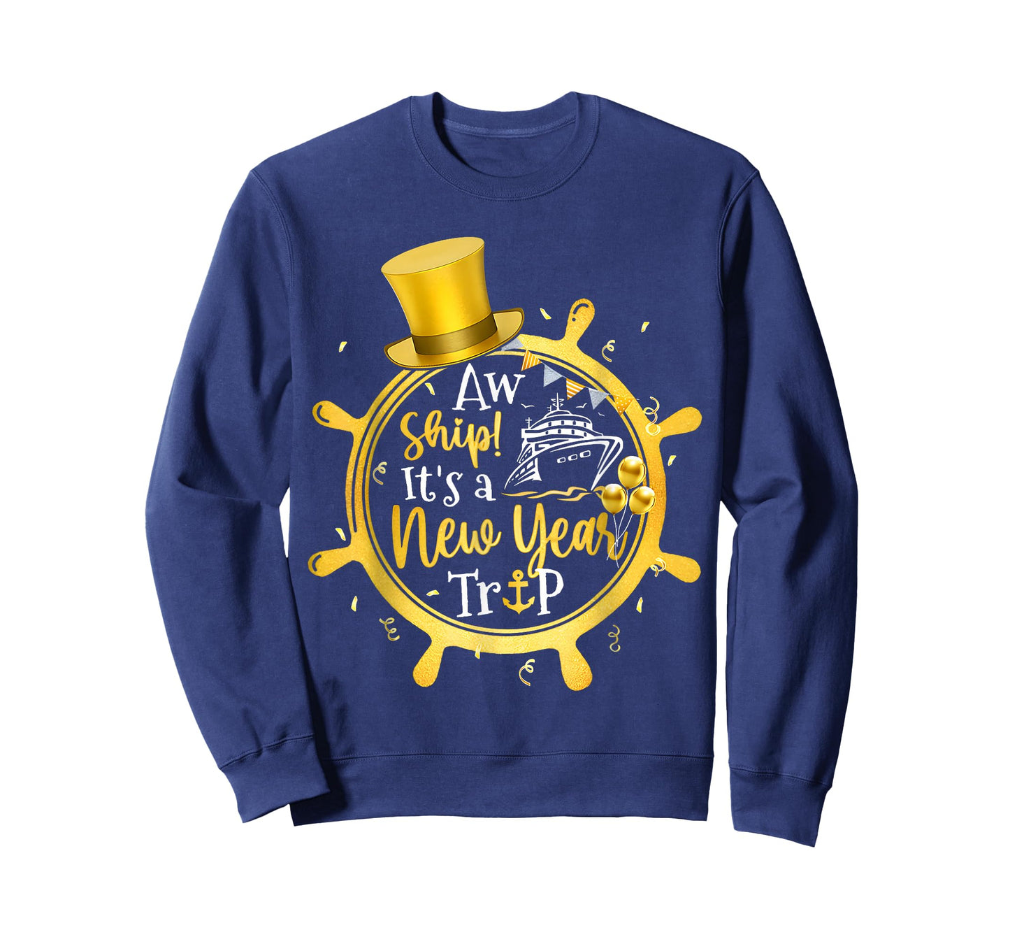 Retro New Year Trip Cruise Matching Family Vacation Cruise T-Shirt