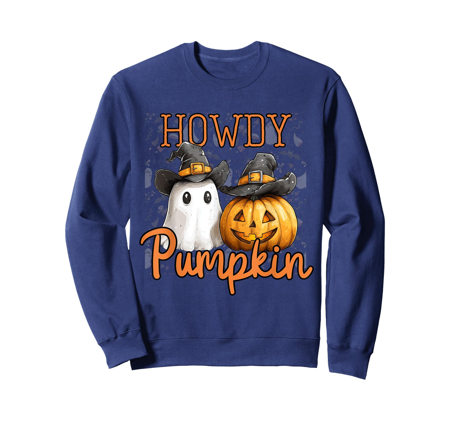 Retro Howdy Pumpkin Cowboys Funny Pumpkin Country Halloween T-Shirt