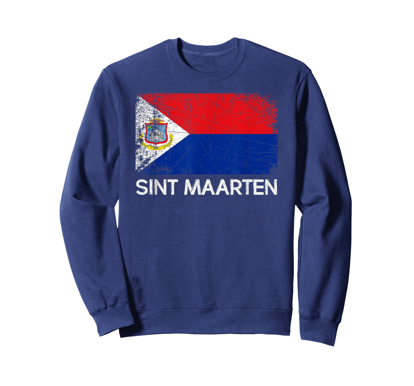 St Maarten Flag T-Shirt | Vintage Made In Sint Maarten Gift T-Shirt