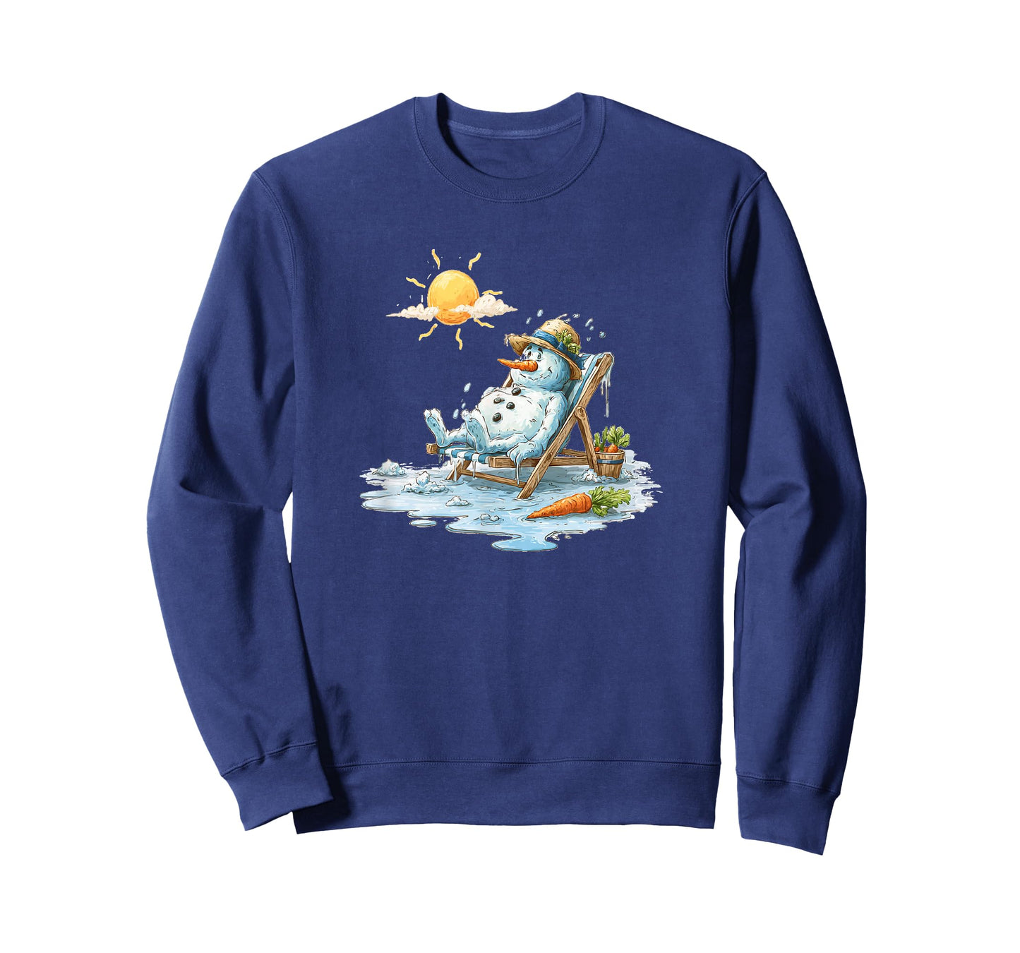 Smelting Snowman in Vacation for Sunbath Lovers T-Shirt