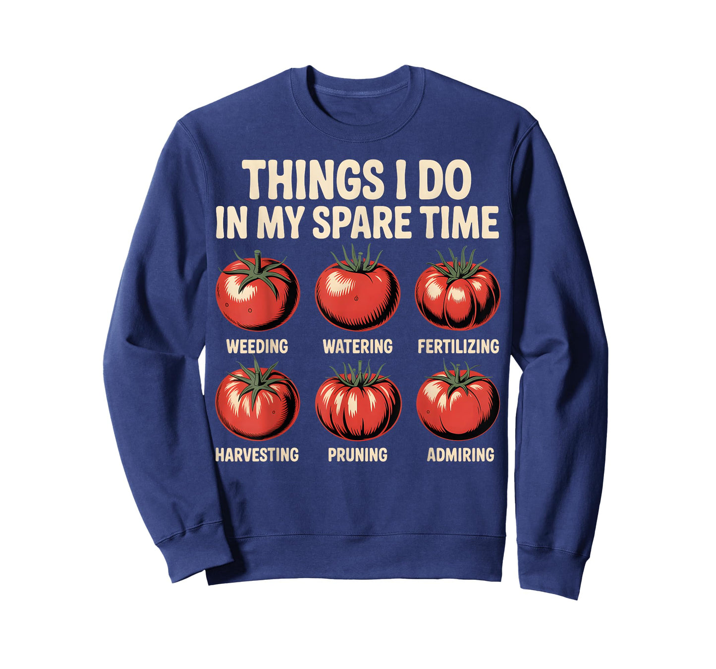 Funny Tomato Gardening Tasks Vintage Grower Humor T-Shirt