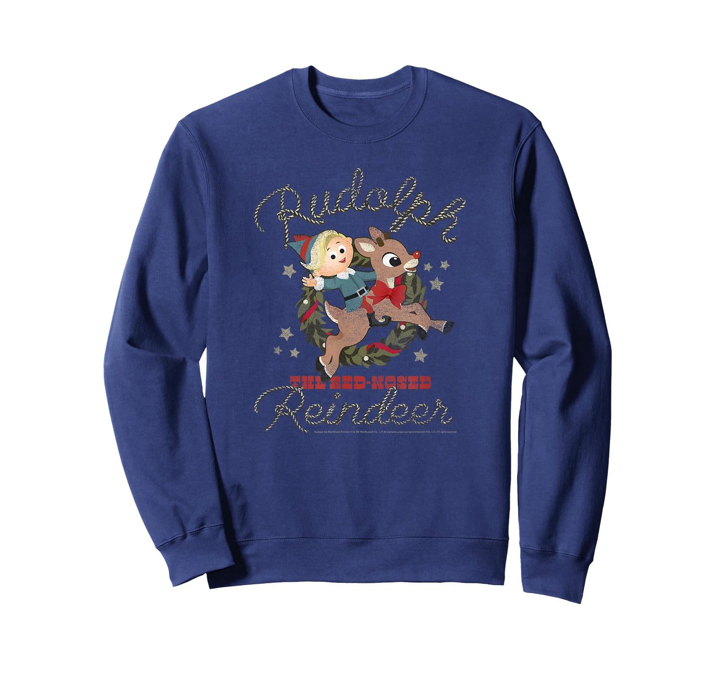 Rudolph and Hermey Country Western Rodeo Vintage Christmas T-Shirt
