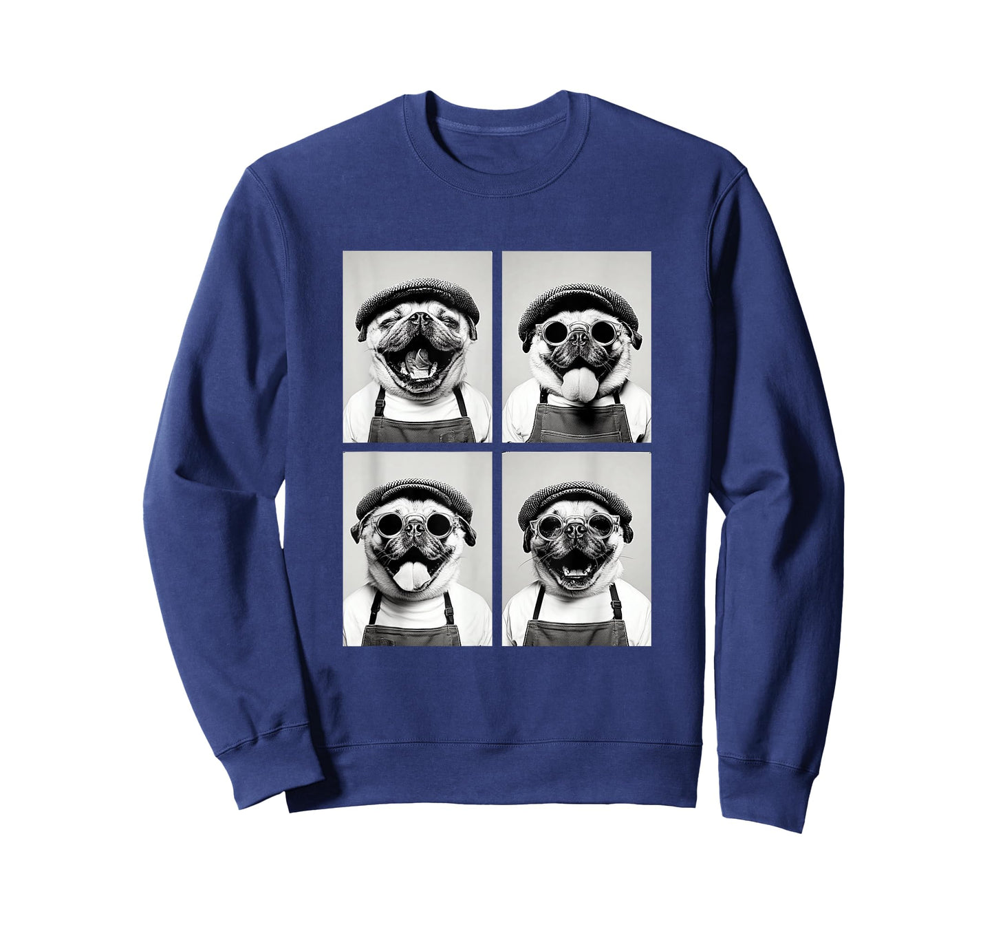 Funny Pugs with Sunglasses Coffee Lovers Cafe Barista Dogs T-Shirt