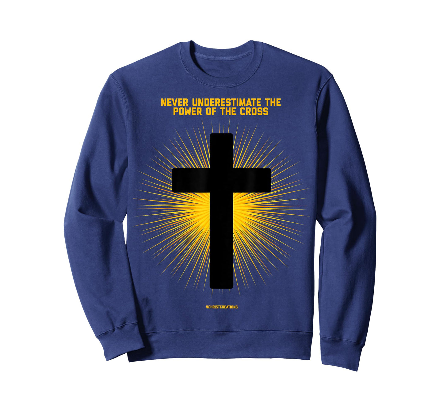 Mens Never Underestimate Christian Faith Cross Jesus Christ T-Shirt