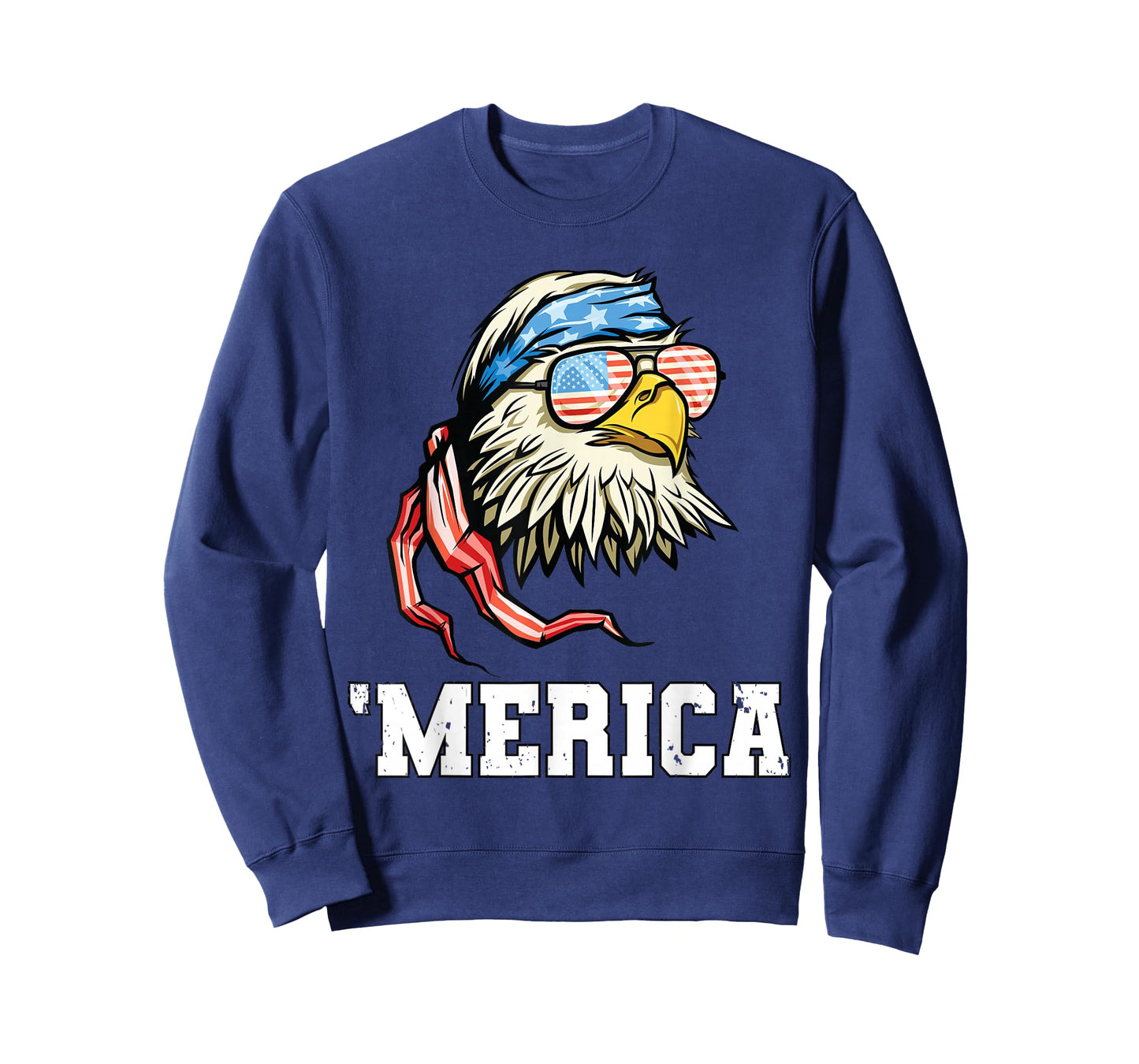 4th of July Merica USA Flag Bald Eagle Patriotic Veteran T-Shirt