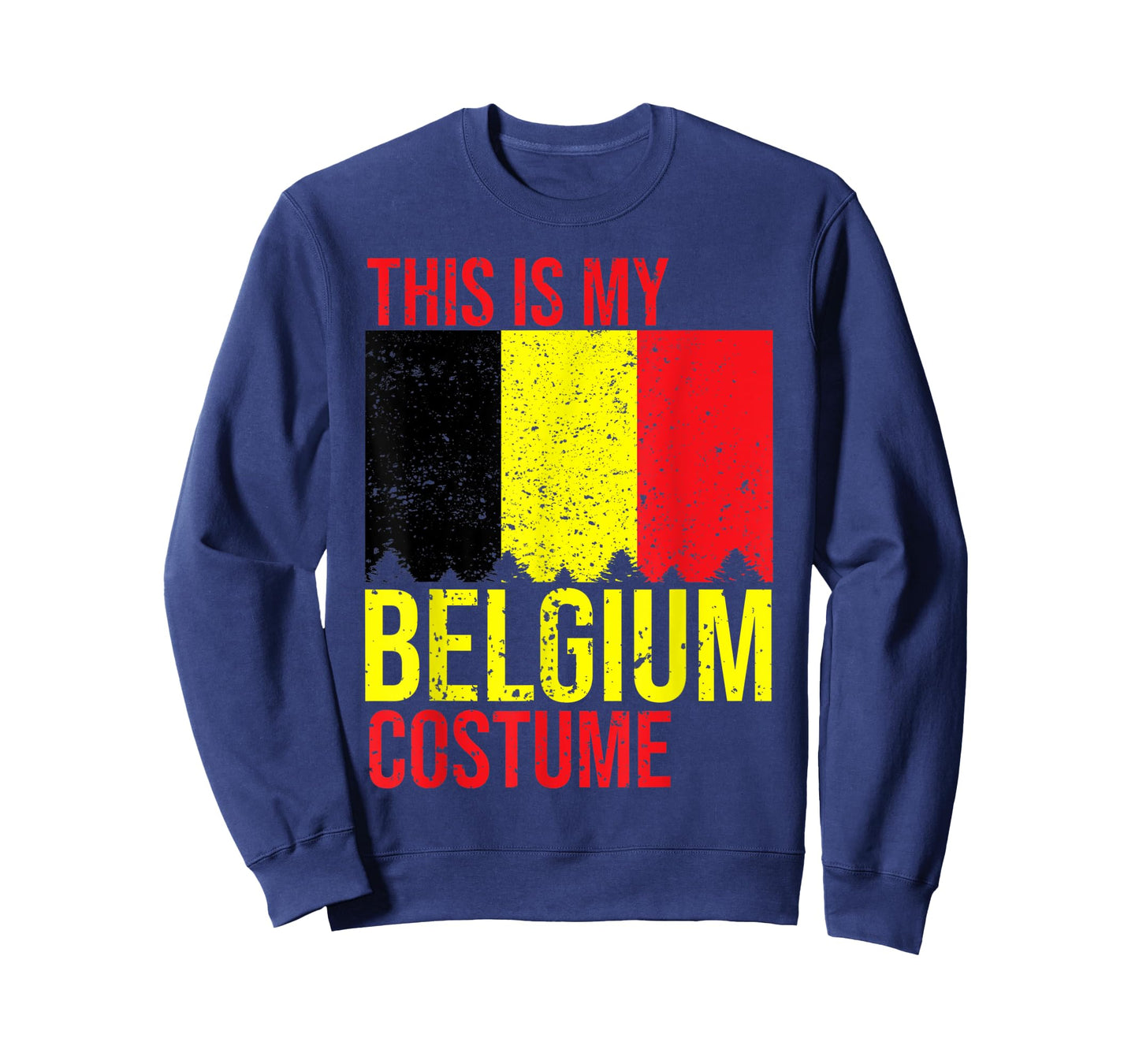 Vintage This Is My Belgium Flag Costume for Halloween T-Shirt
