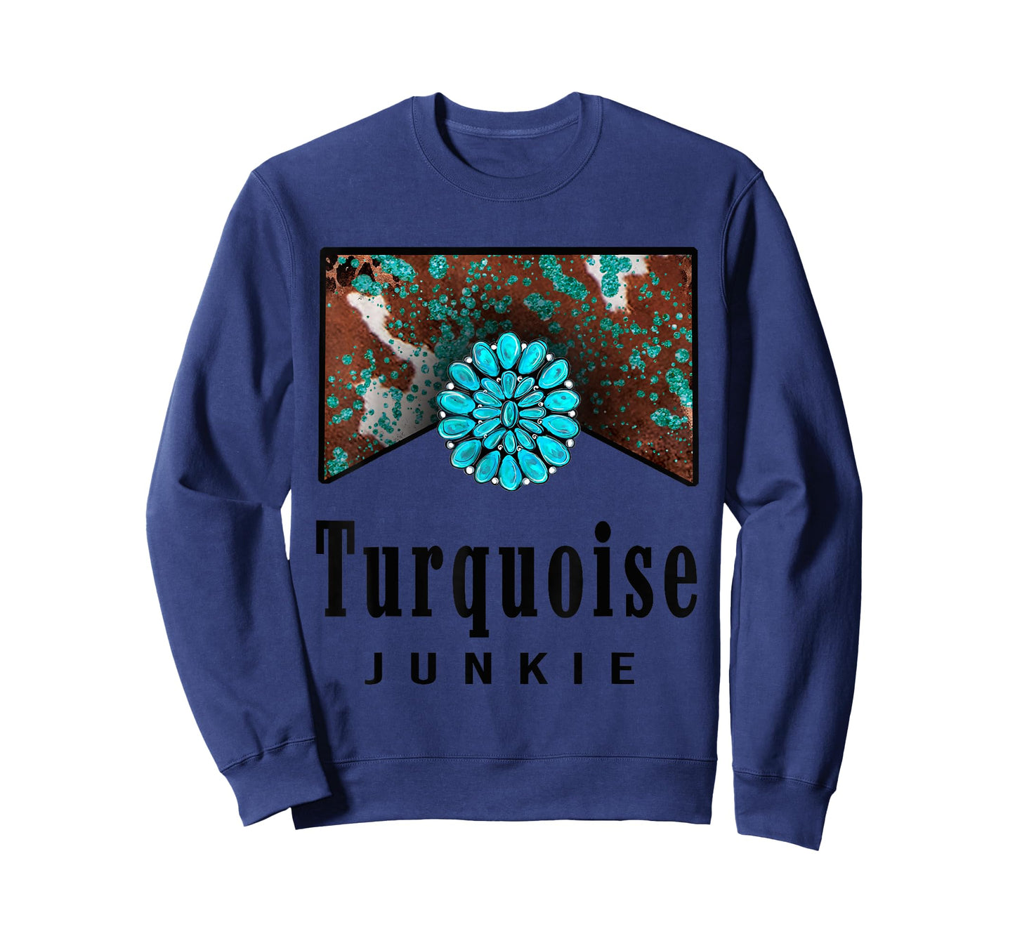 Turquoise Junkie Western Retro Turquoise Gemstone Lovers T-Shirt