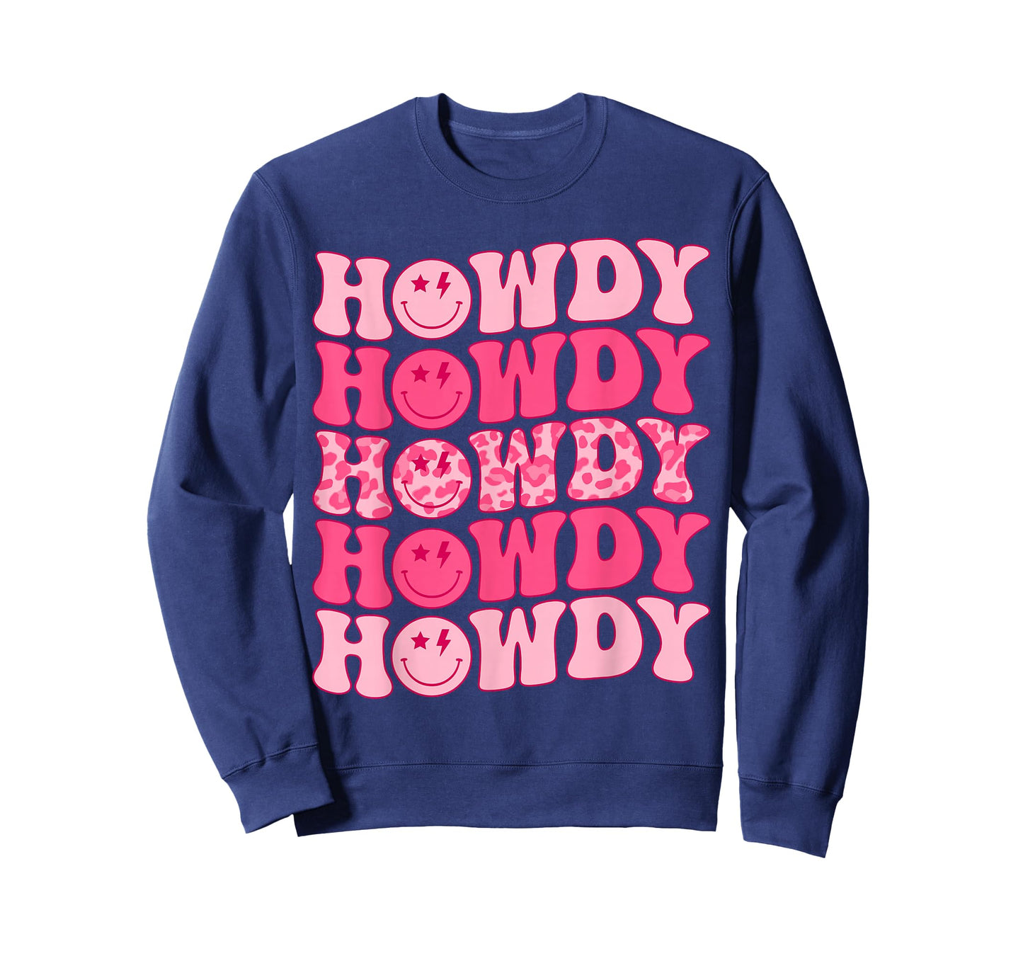 Groovy Howdy Western Girl Country Rodeo Pink Cowgirl Retro T-Shirt