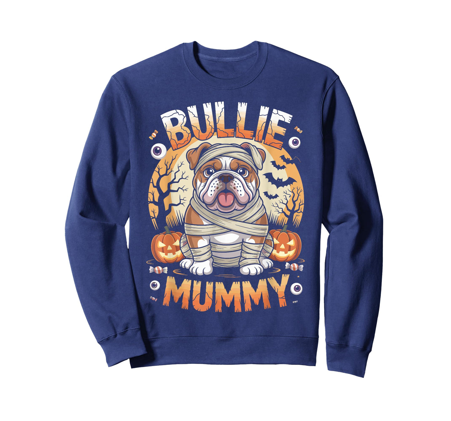 Bullie Mummy Halloween Costume Dog Owner English Bulldog T-Shirt