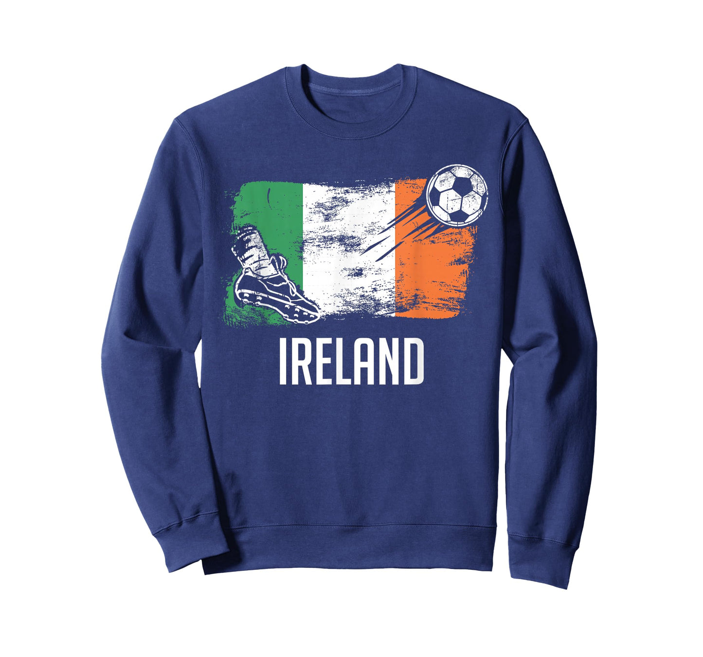 National Flags & Roots Proud Heritage Gifts Ireland Flag Jersey Ireland Soccer Fan T-Shirt Unisex-Adults & Kids Black Short Sleeve Small
