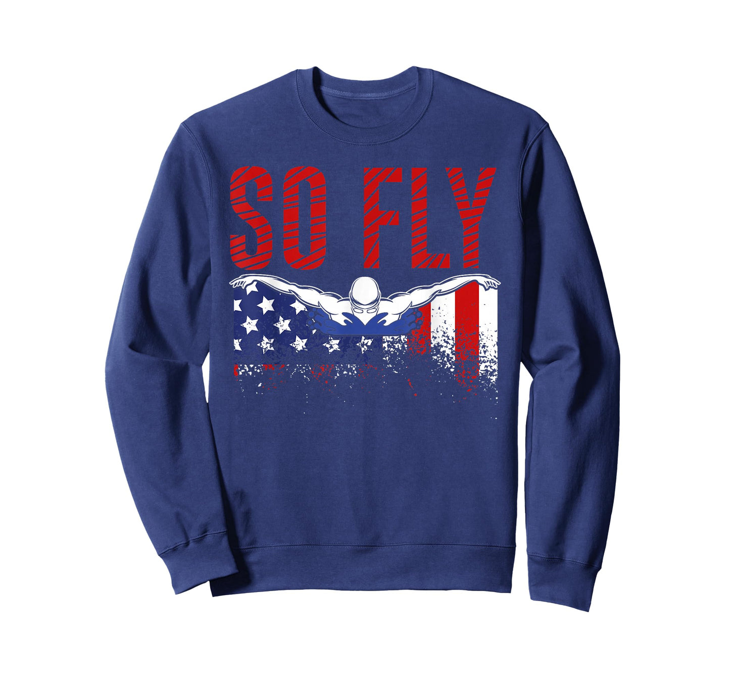 So Fly USA Swimming Team Sports Athlete US Swim Aquatic T-Shirt