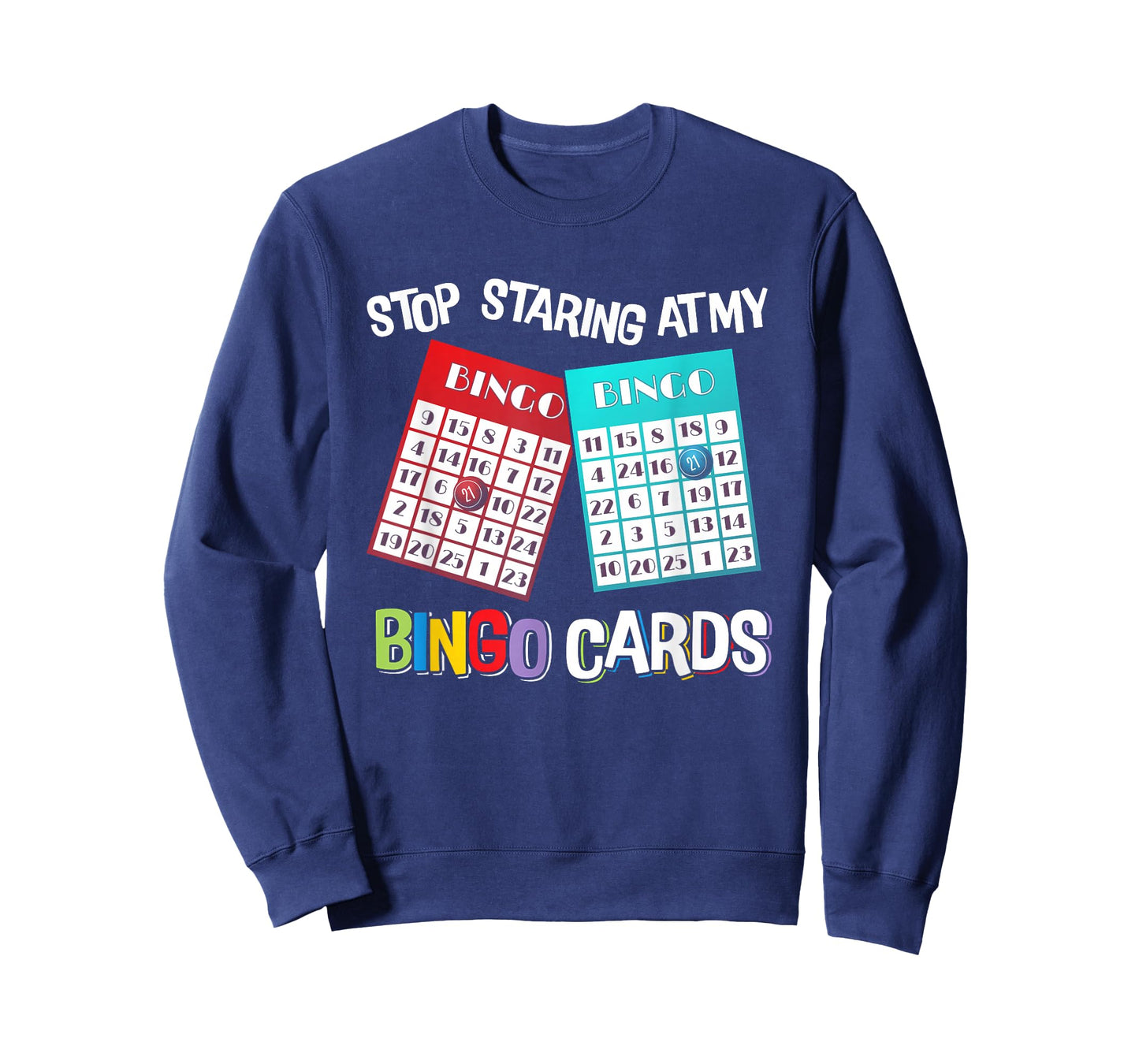 Funny Bingo Queen Stop Staring At My Bingo Cards Game T-Shirt