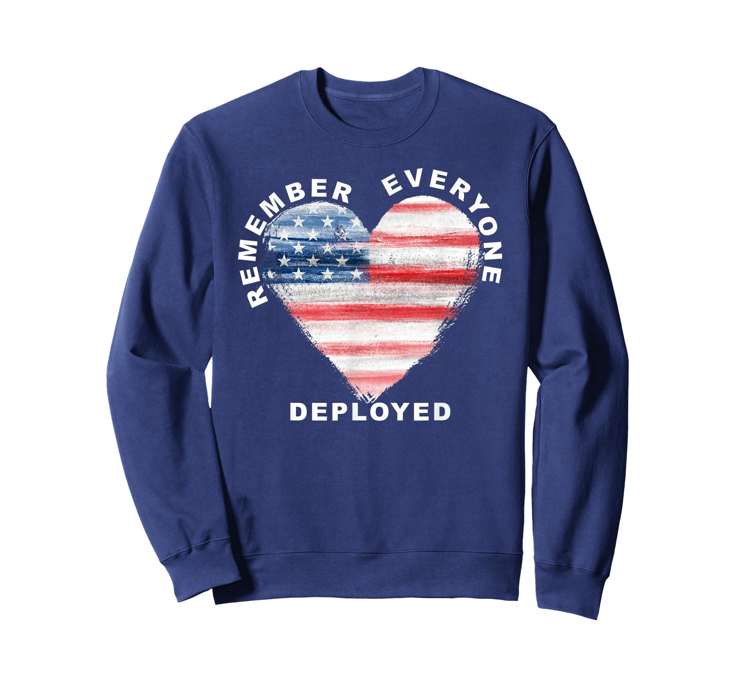 RED Friday Remember Everyone Deployed Military Heart Flag T-Shirt