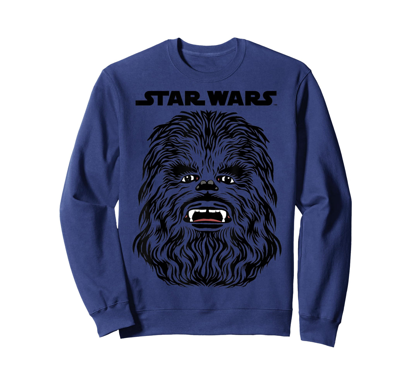 Star Wars Chewbacca Title Logo Big Face Costume Halloween T-Shirt