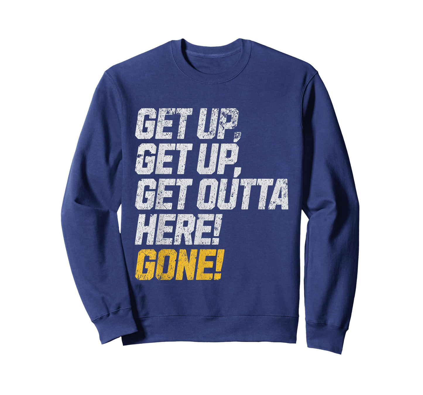 Funny Baseball Player Get Up, Get Outta Here! Gone! Home Run T-Shirt